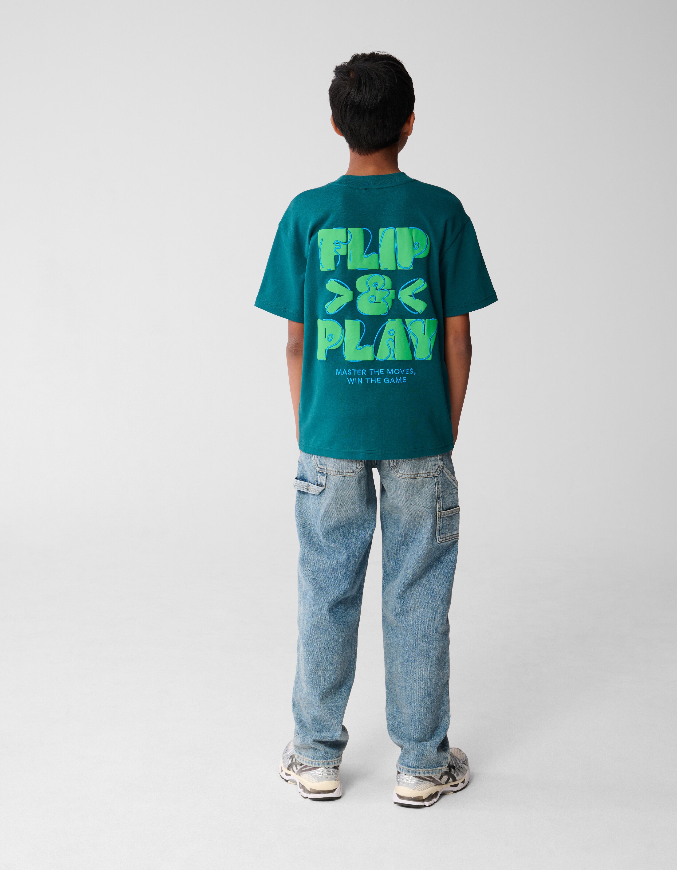 Play Artwork T-shirt Dunkelgrün SHOEBY BOYS