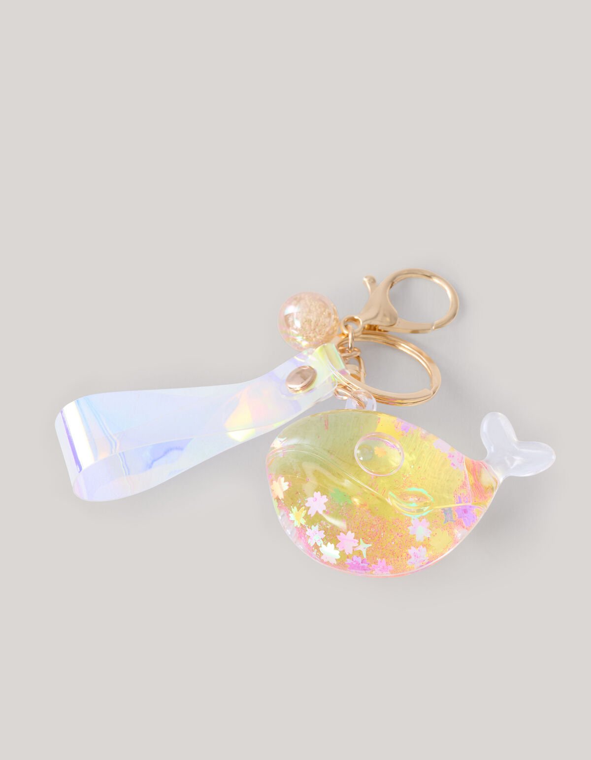 Glitter Whale Keychain Orange SHOEBY ACCESSOIRES