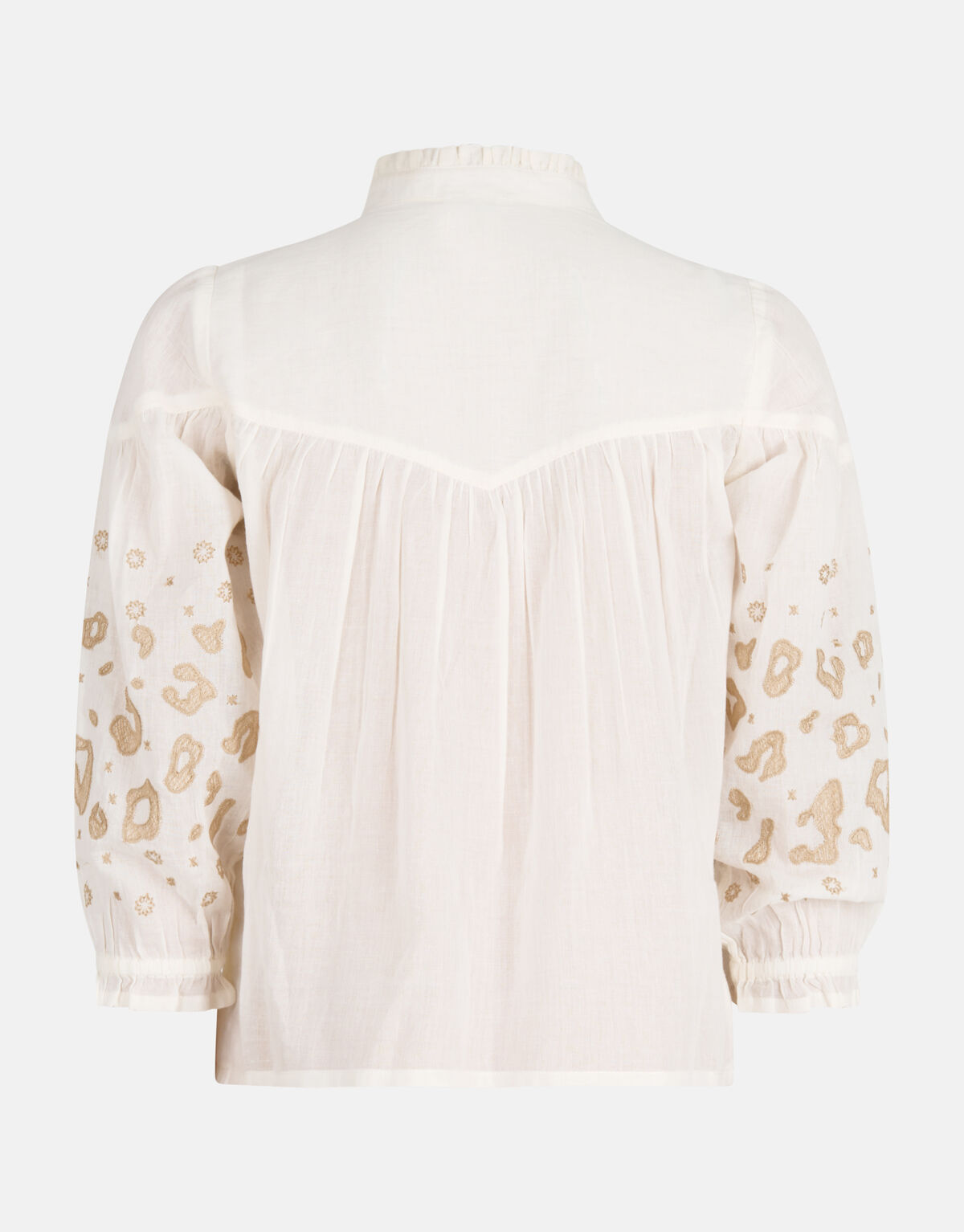 Bluse mit Stickerei Weiß SHOEBY GIRLS