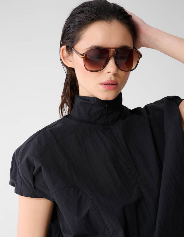 Vintage Sonnenbrille Hellbraun SHOEBY ACCESSOIRES