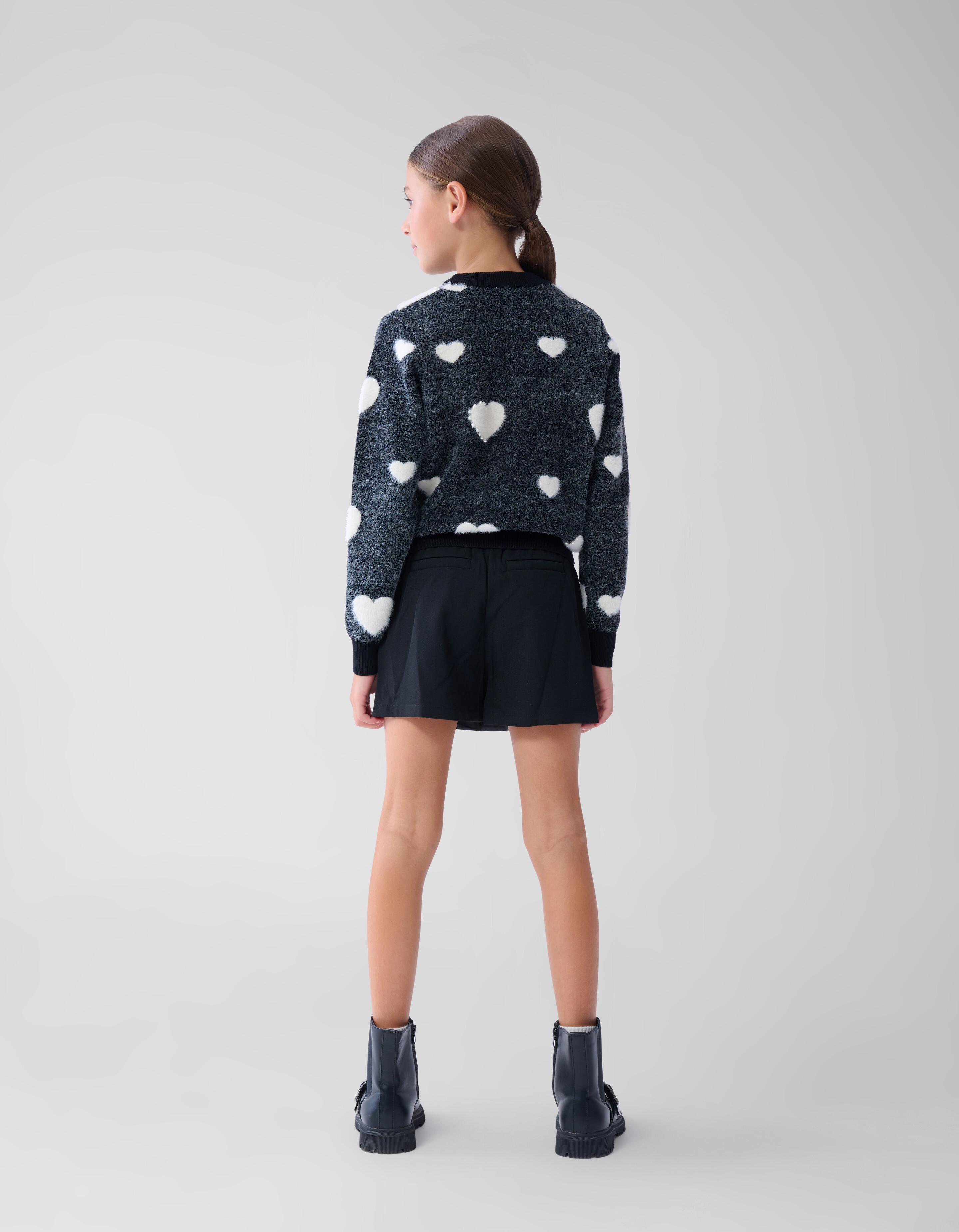 Revers Skort Schwarz SHOEBY GIRLS