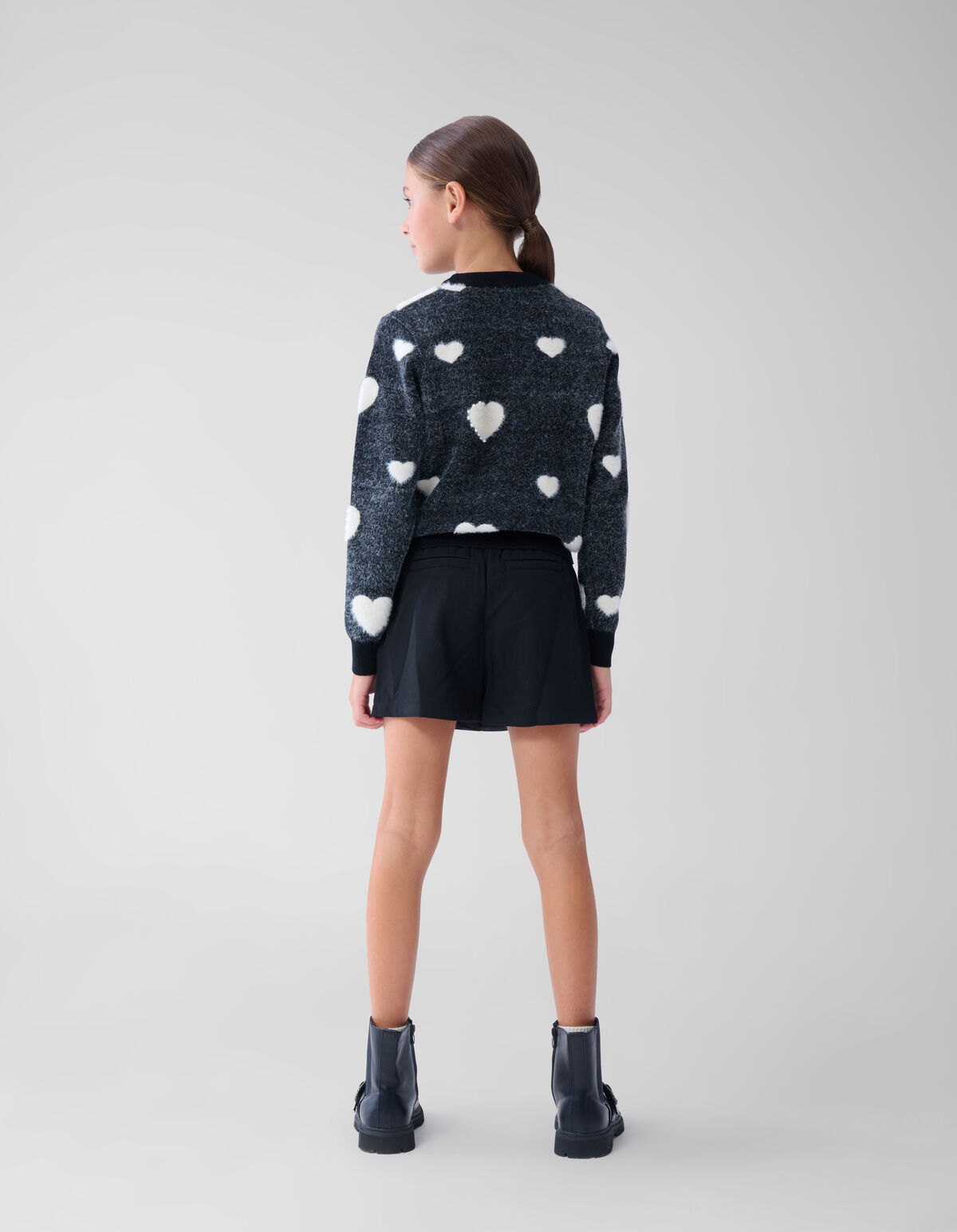 Revers Skort Schwarz SHOEBY GIRLS