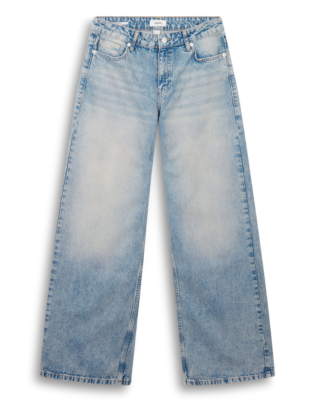 Jeans mit hoher Taille und weitem Bein, blau SHOEBY WOMEN