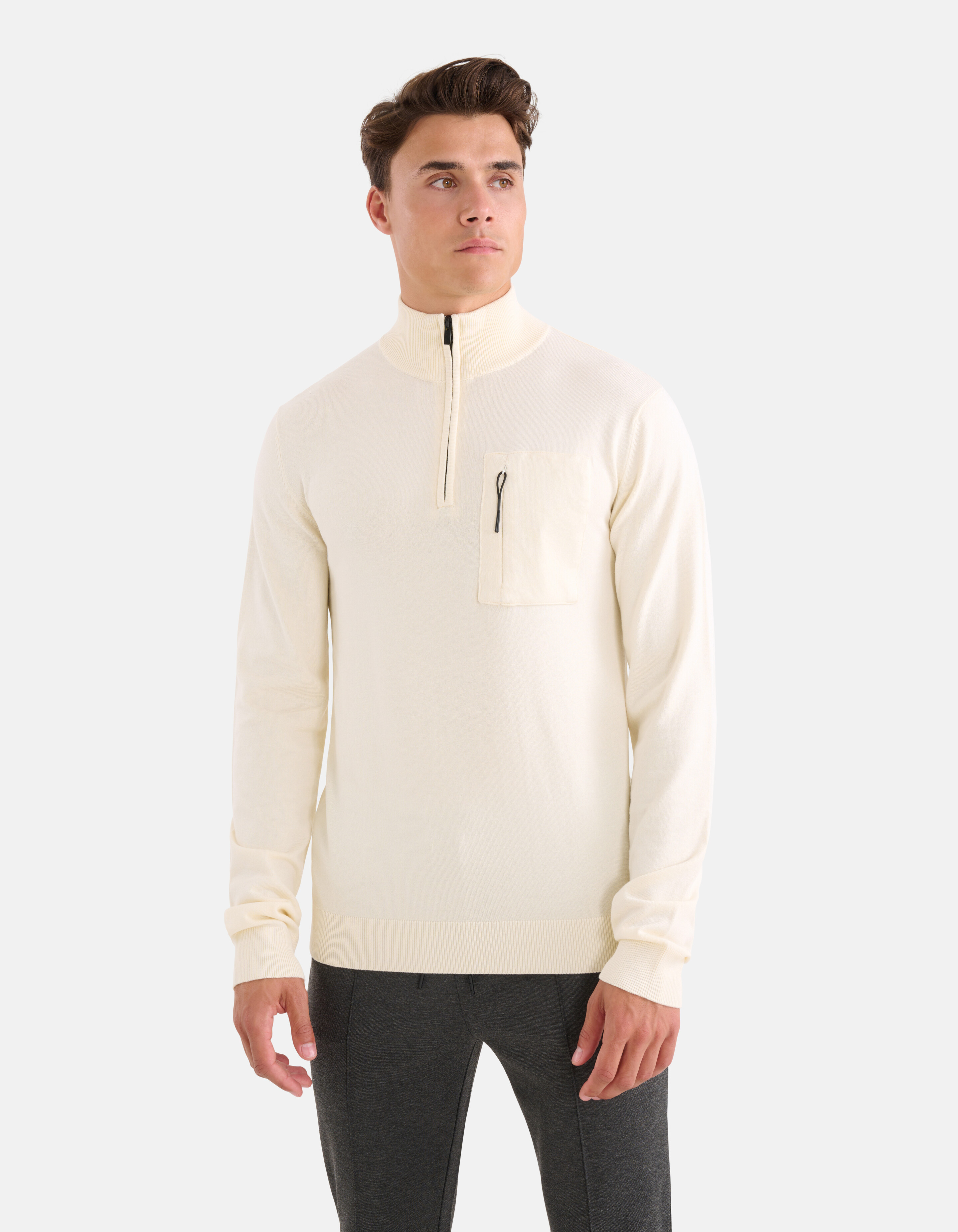 Rollkragenpullover mit Reißverschluss Off White SHOEBY MEN