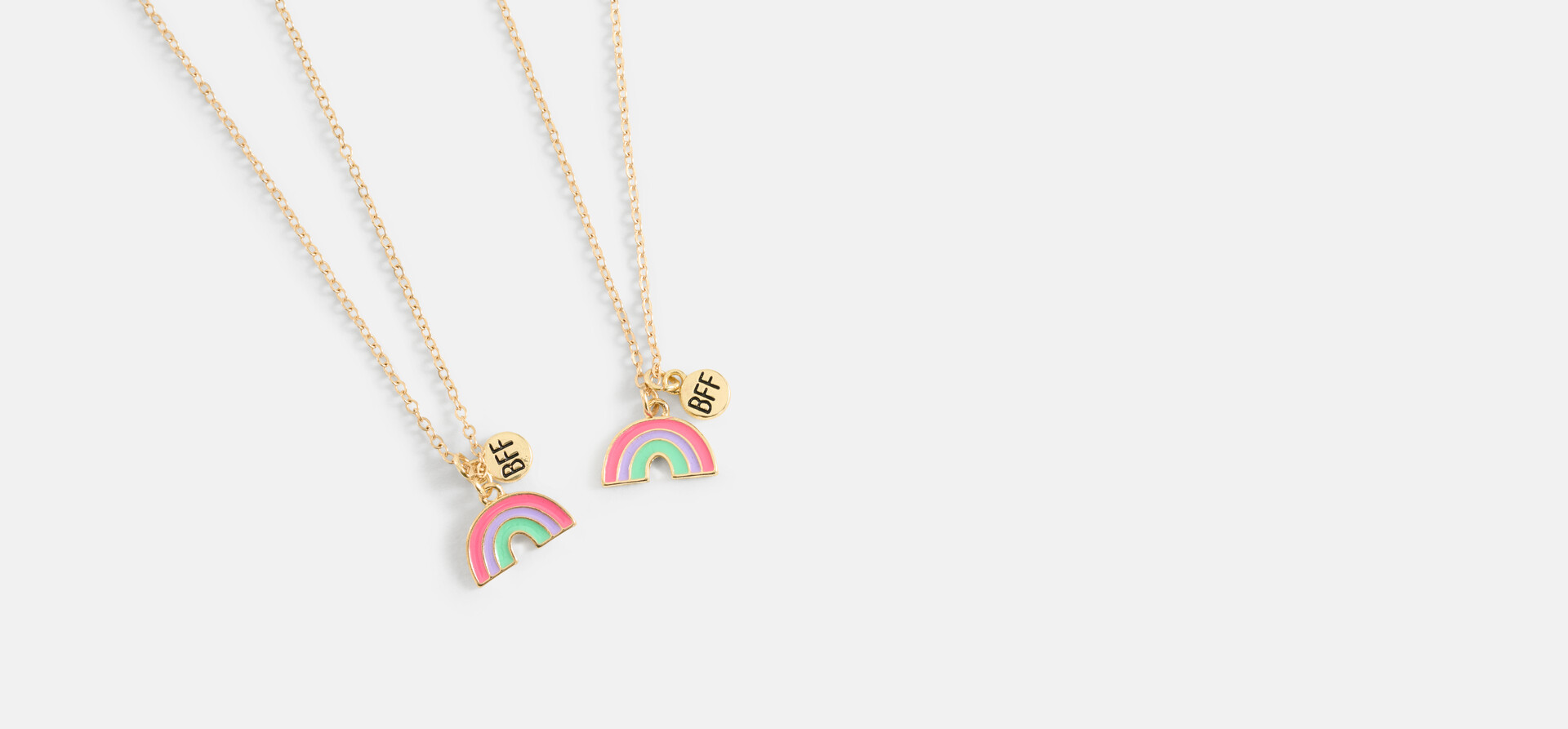 BFF Regenbogen-Halsketten-Set SHOEBY ACCESSOIRES