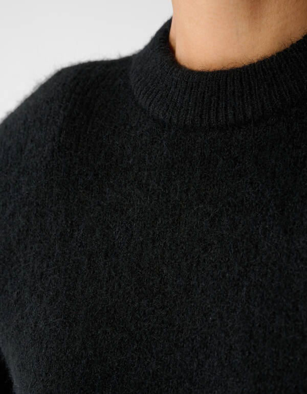 Shoulder Crew Strickpullover Schwarz SHOEBY WOMEN
