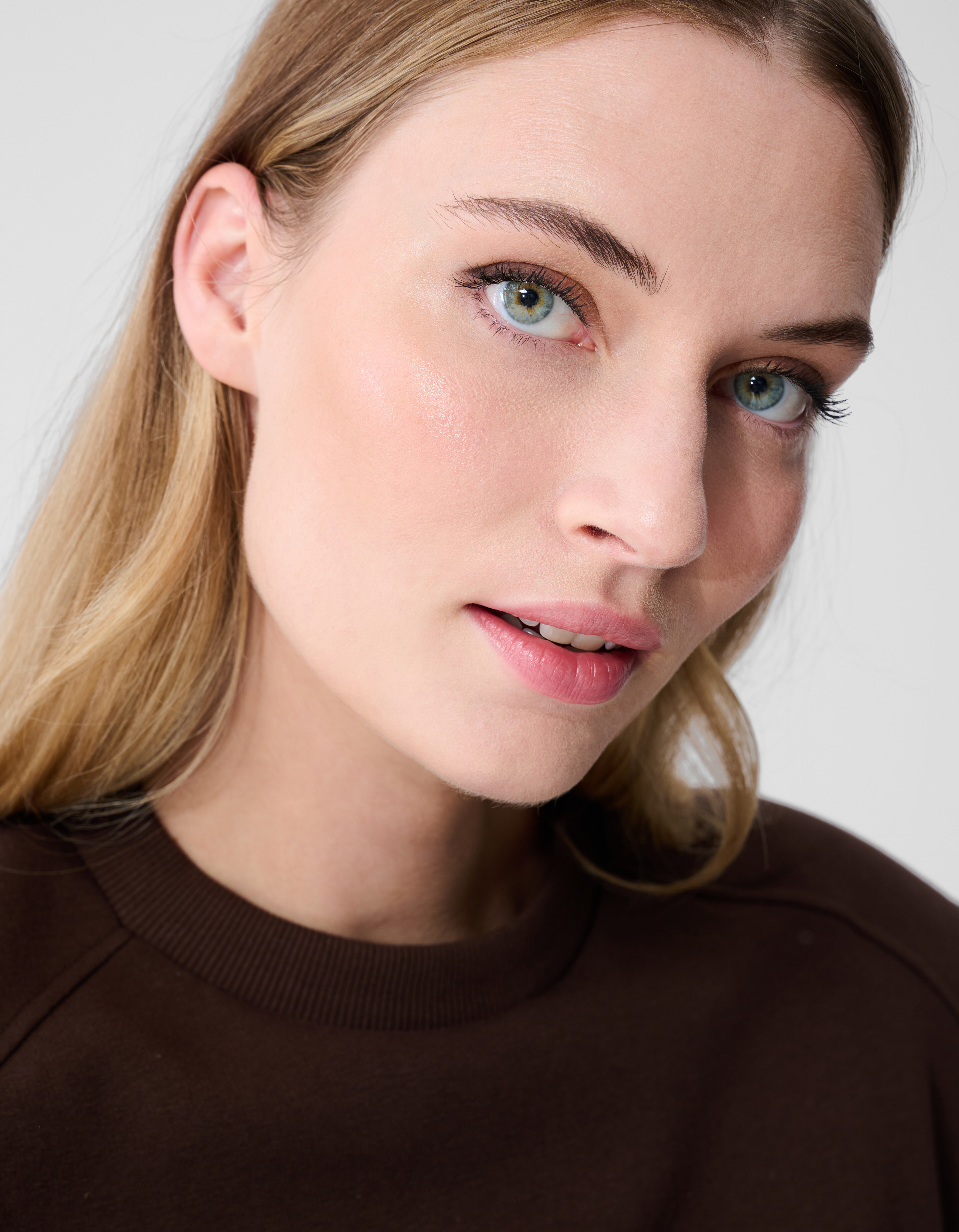 Pullover mit großen Schultern, Braun SHOEBY WOMEN