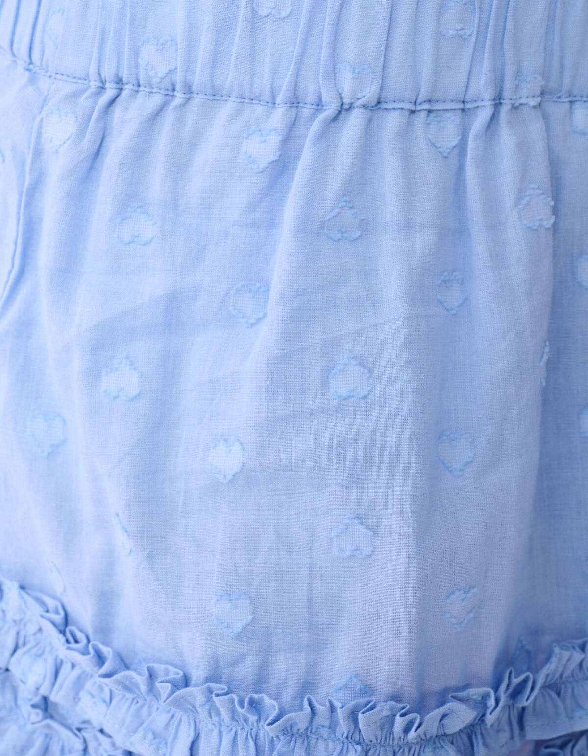 R&uuml;schen-Minirock Hellblau SHOEBY GIRLS