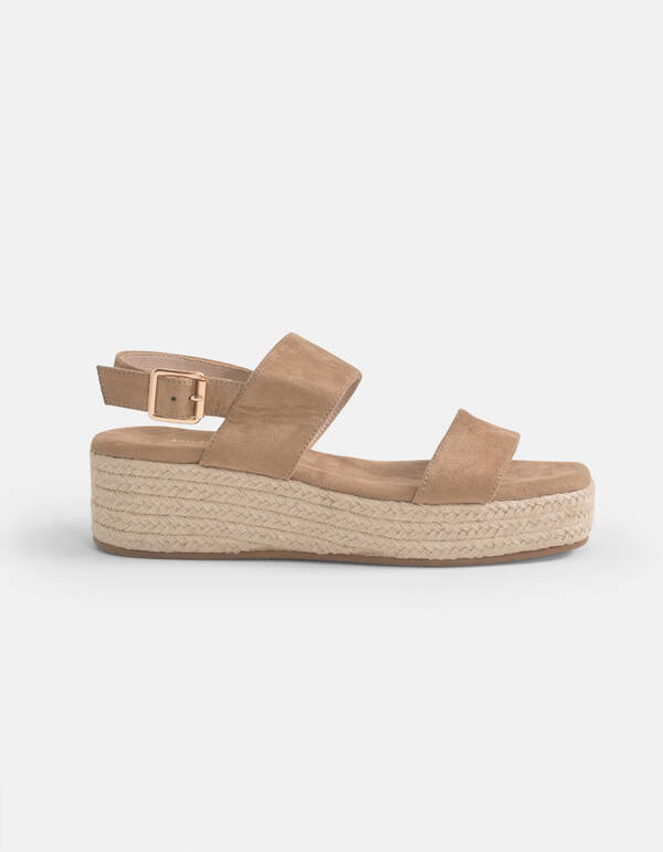 Espadrilles mit Keilabsatz Beige SHOEBY SHOES