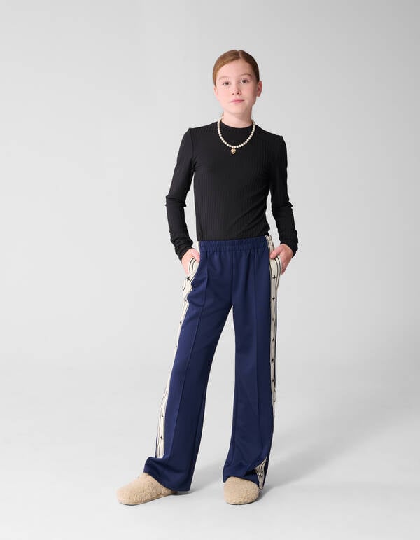 Rib Top Schwarz SHOEBY GIRLS