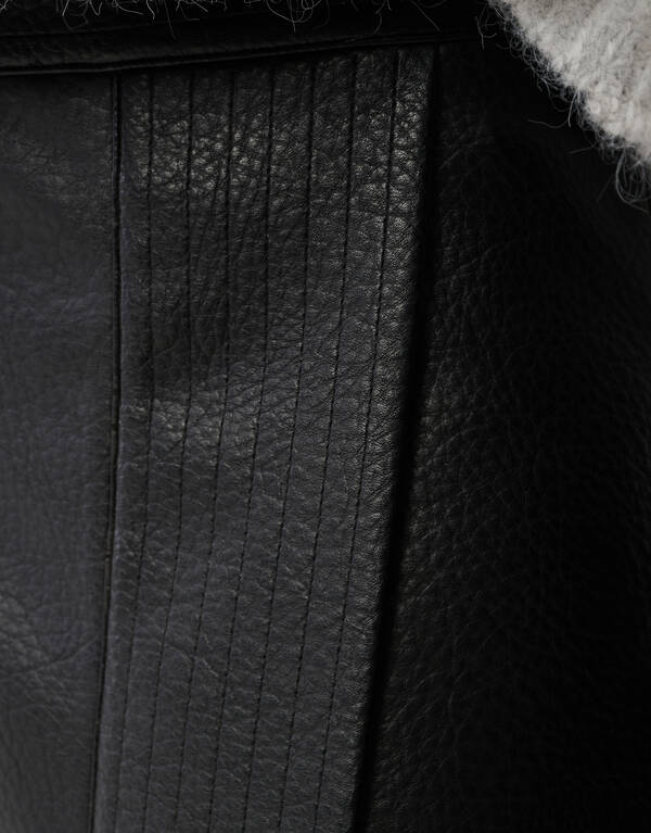 Veganer Leder Overlap Rock Schwarz SHOEBY WOMEN