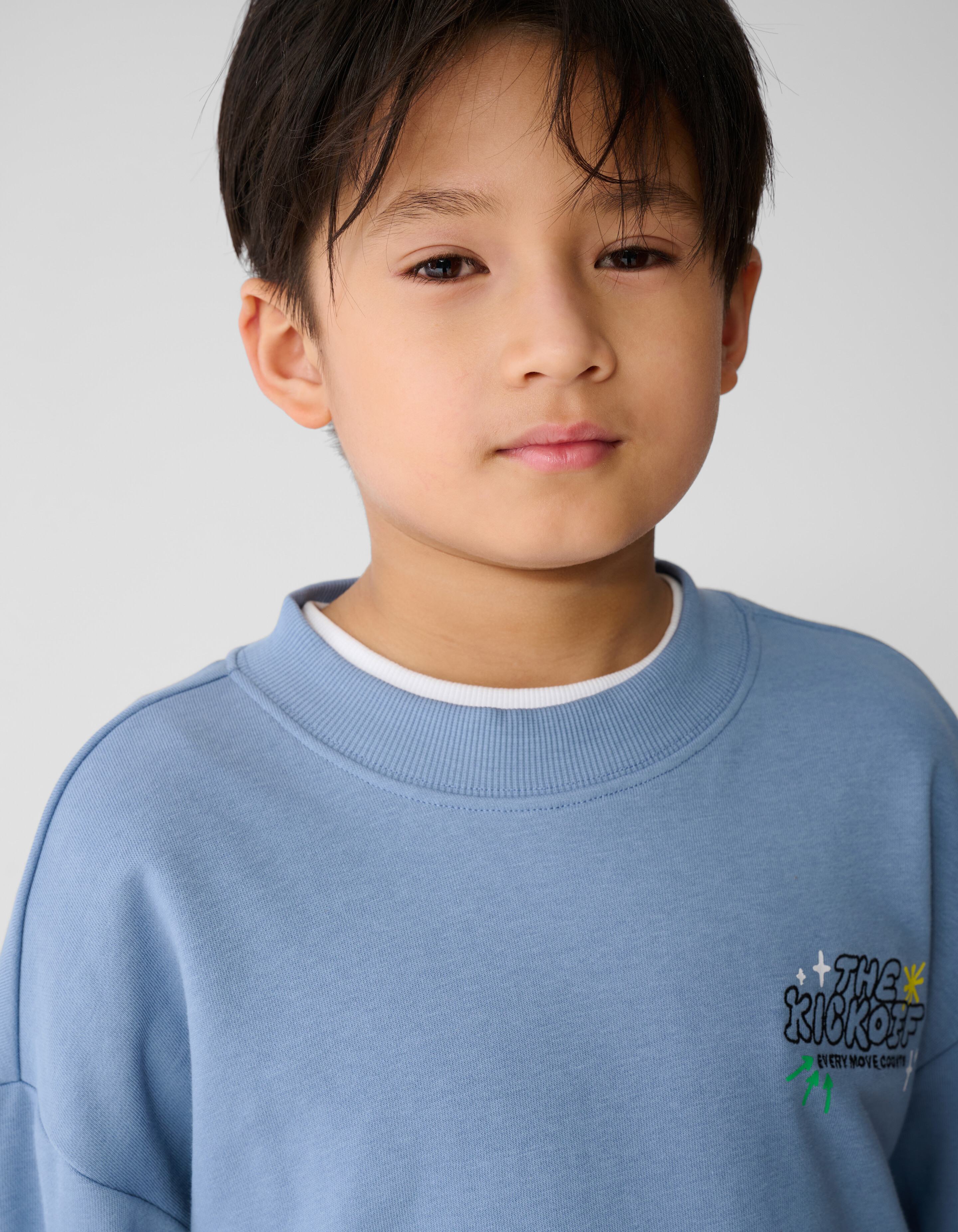 Kick Off Artwork Sweatshirt Hellblau SHOEBY BOYS