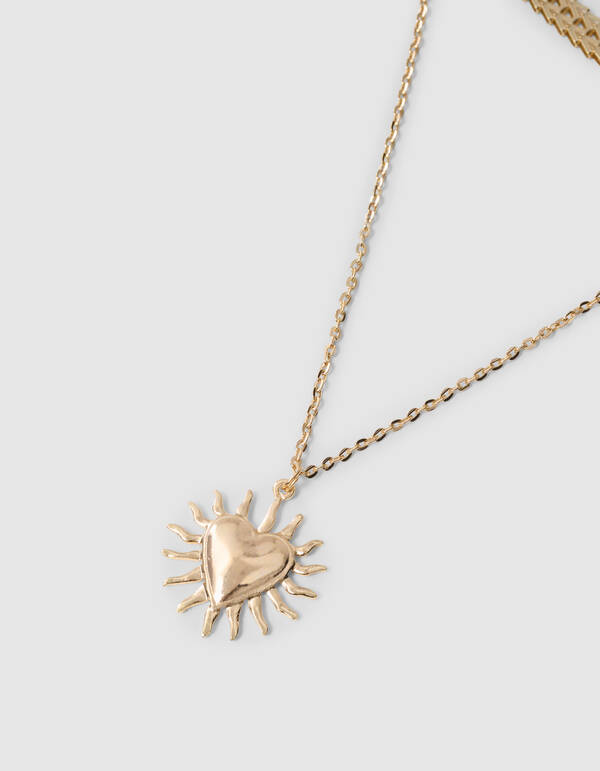 Herz-Lagenkette Gold SHOEBY ACCESSOIRES