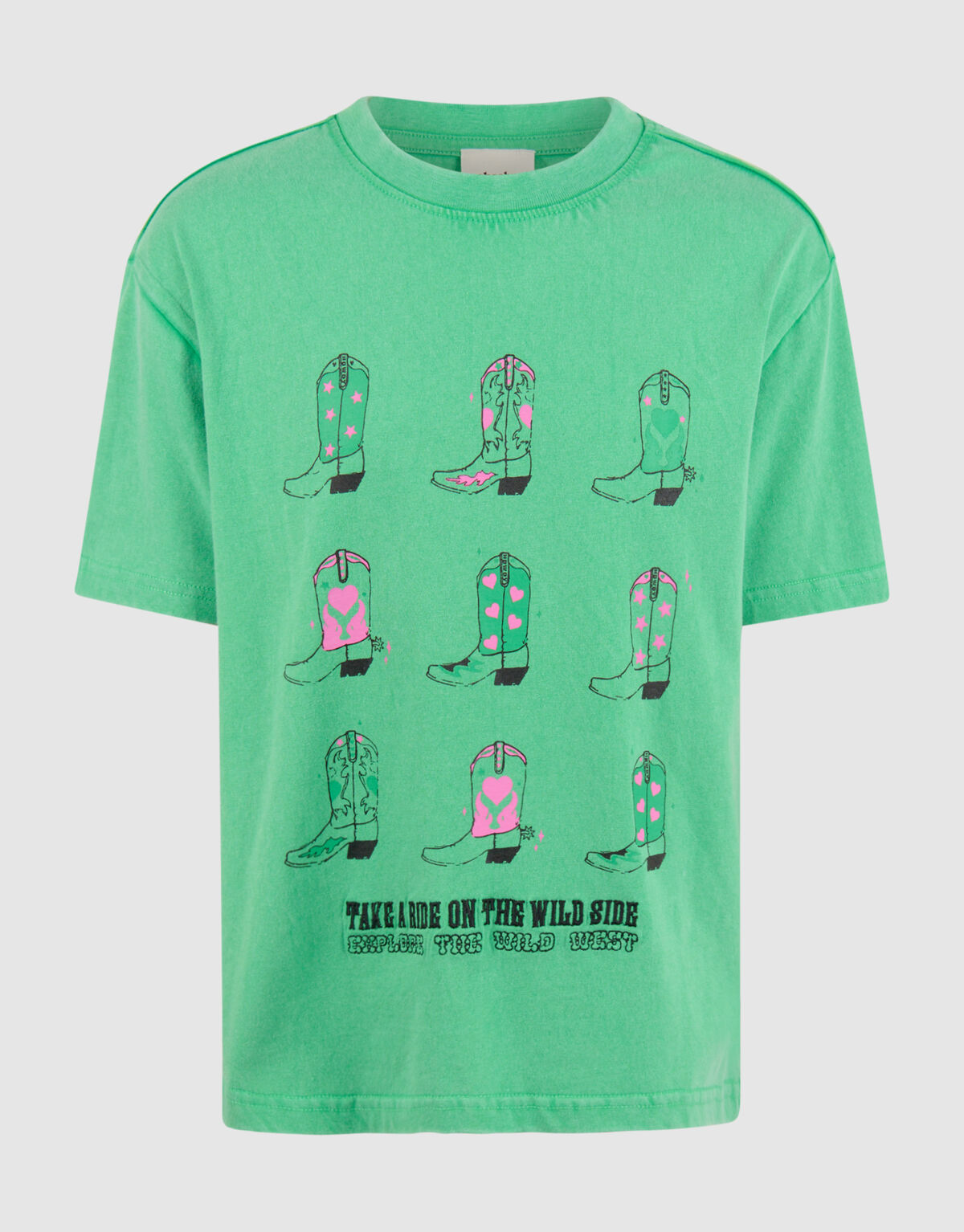 Kunstwerk T-shirt Gr&uuml;n SHOEBY GIRLS
