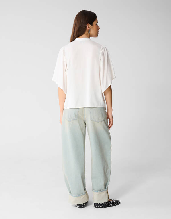 Flowy Bluse Wei&szlig; SHOEBY WOMEN