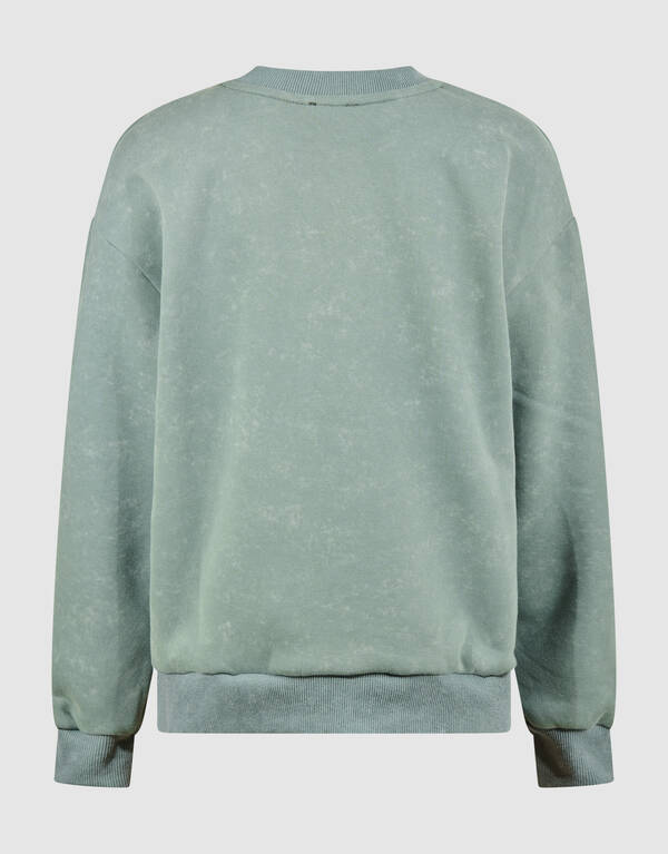 Bedruckter Smiley-Pullover Grün SHOEBY BOYS