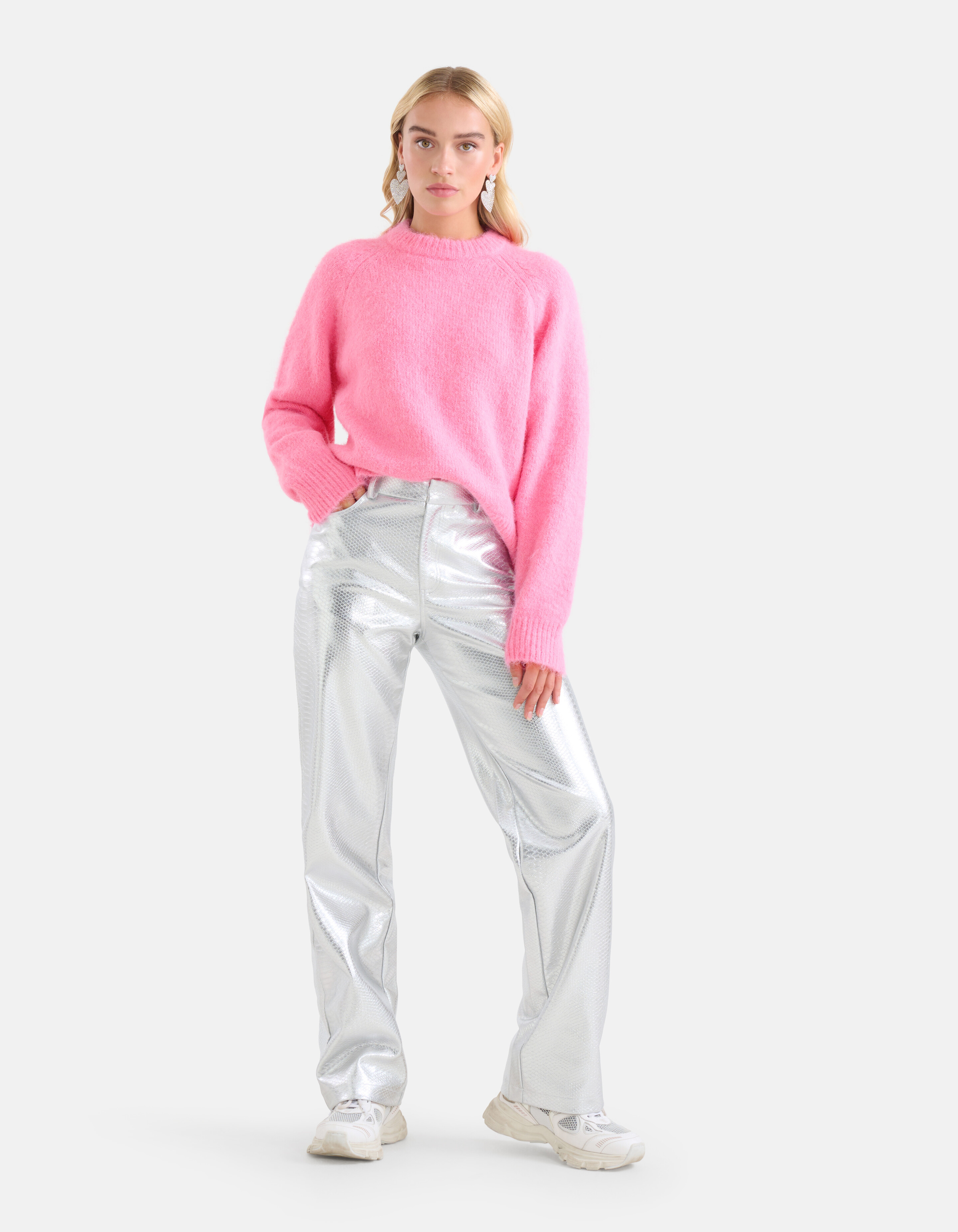 Hose mit Schlangenmuster Silver By Monica SHOEBY WOMEN