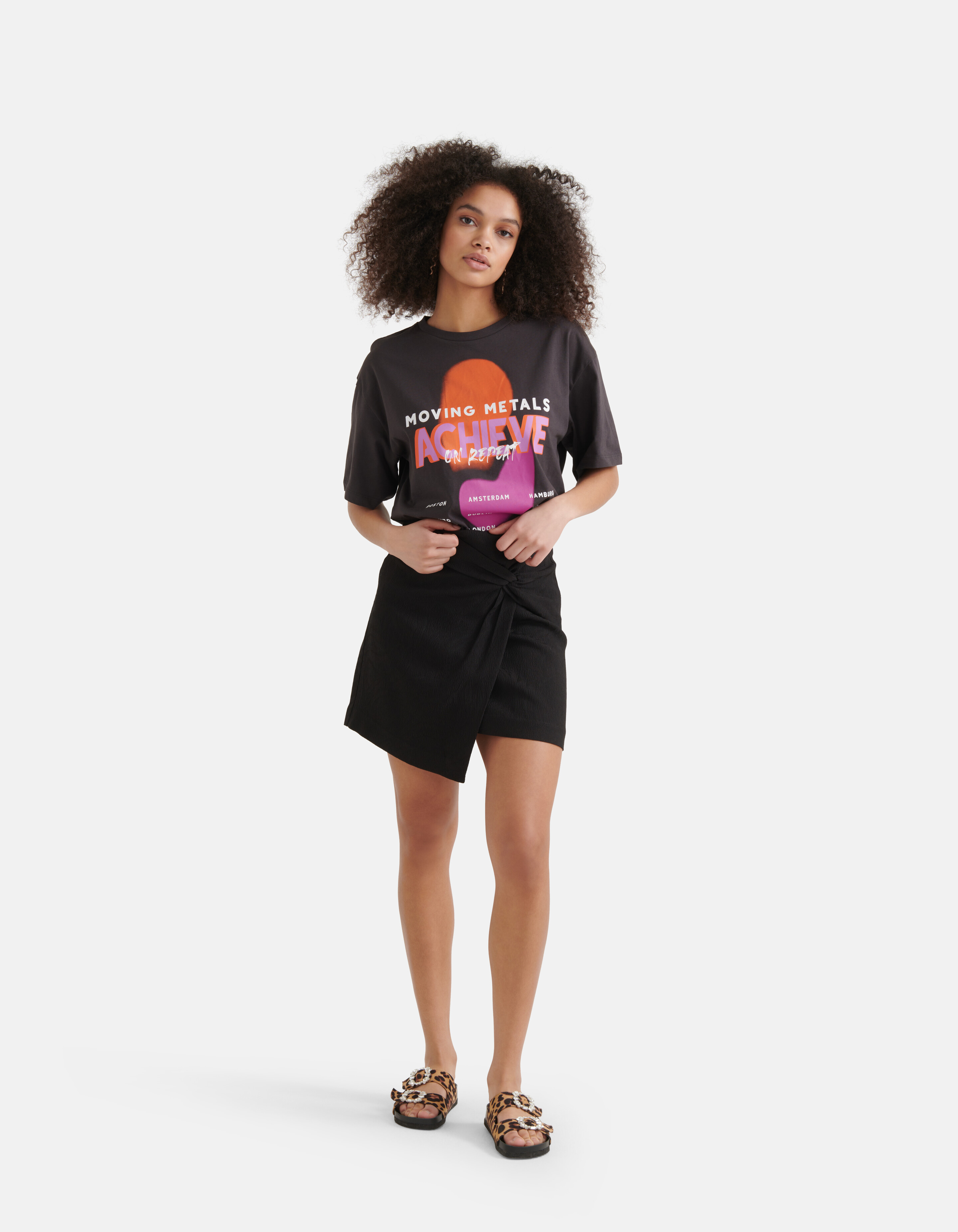 Artwork T-shirt Dunkelgrau SHOEBY WOMEN