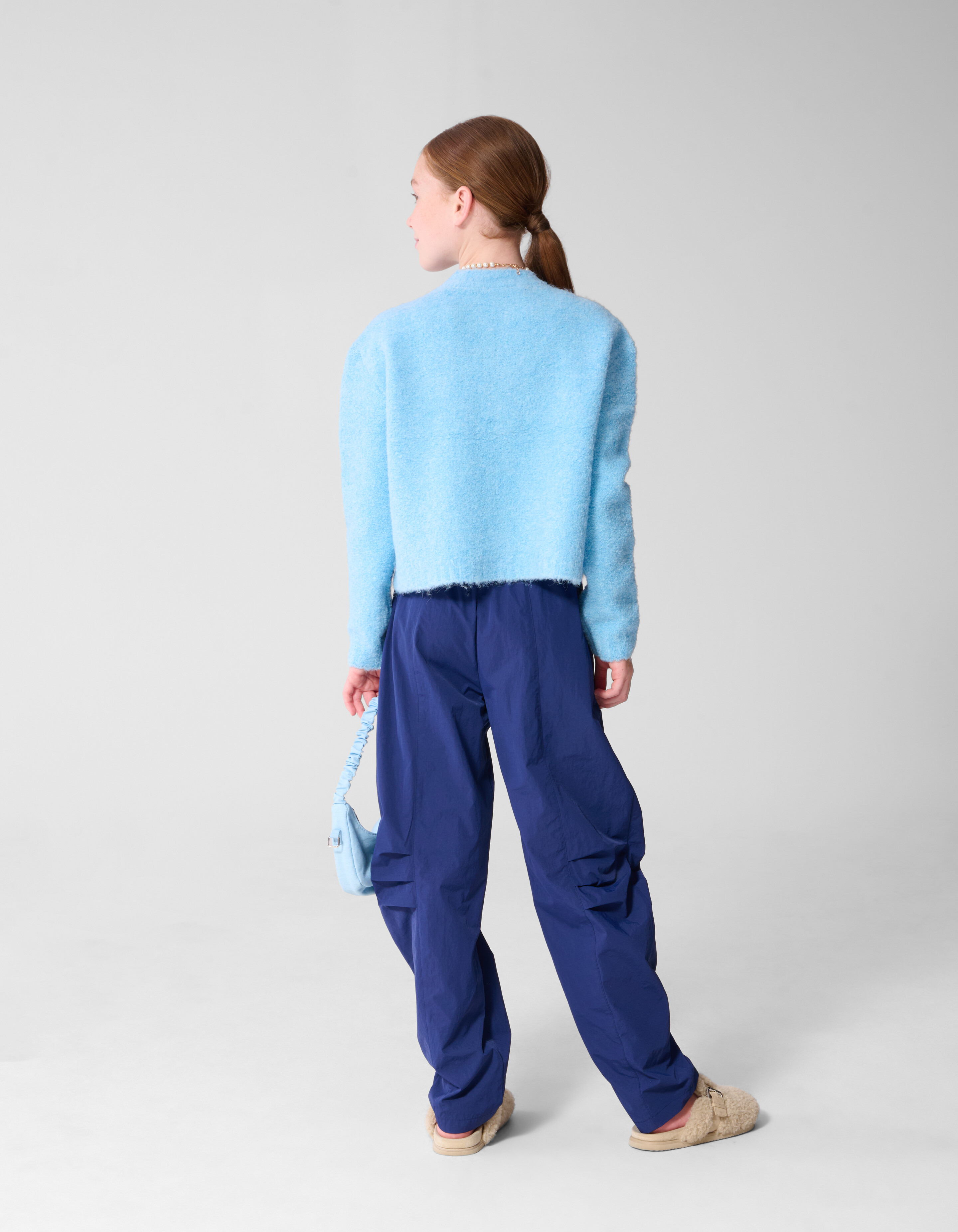 Teddy Strickjacke Hellblau SHOEBY GIRLS