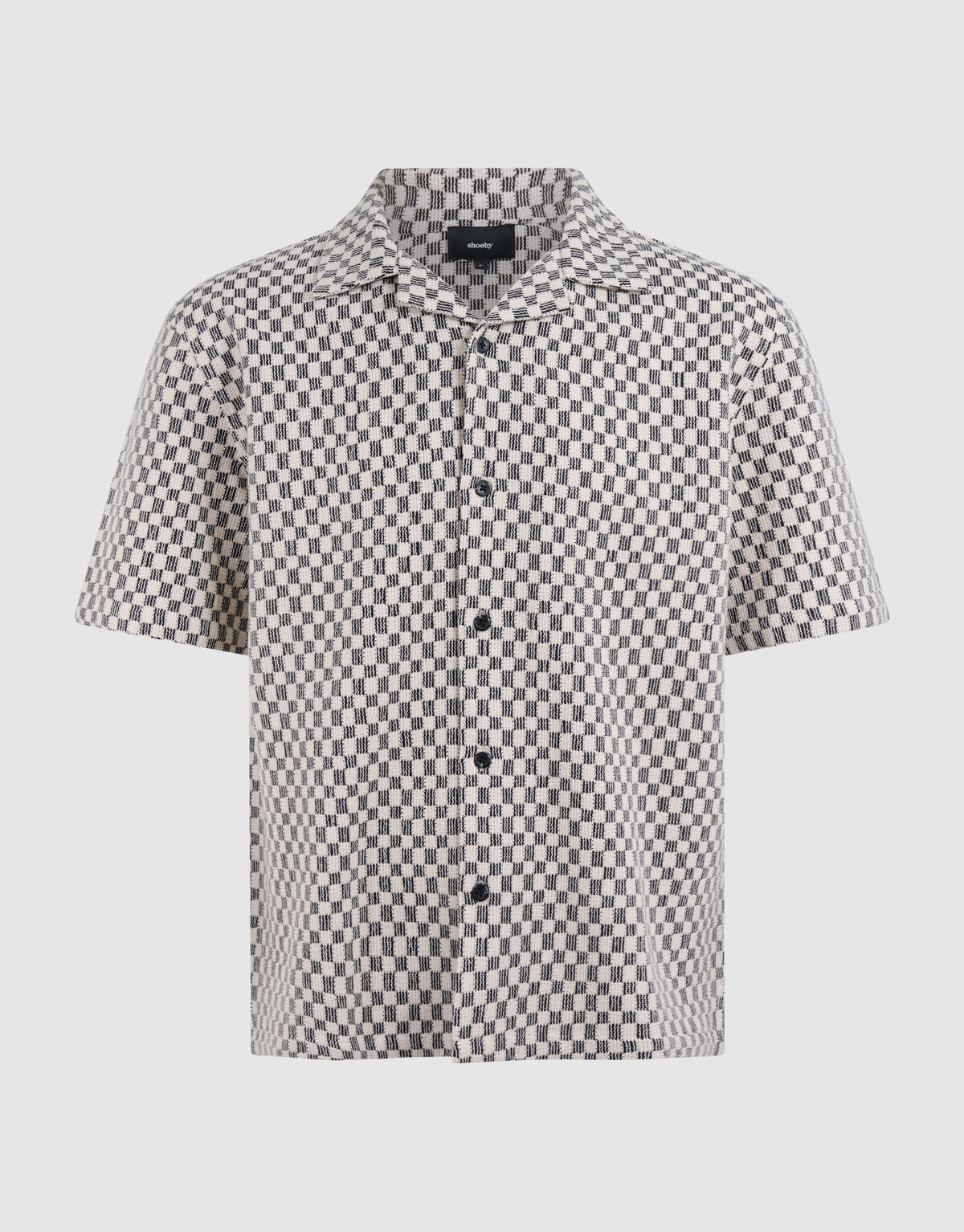 Jacquard Block Overshirt Schwarz SHOEBY MEN
