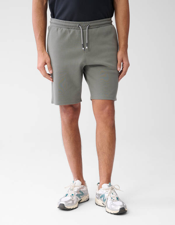 Pique Logo Shorts Dunkelgr&uuml;n SHOEBY MEN