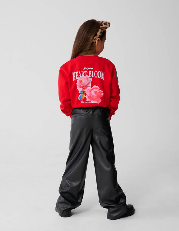 Sweet Roses Artwork Sweater Rood SHOEBY GIRLS