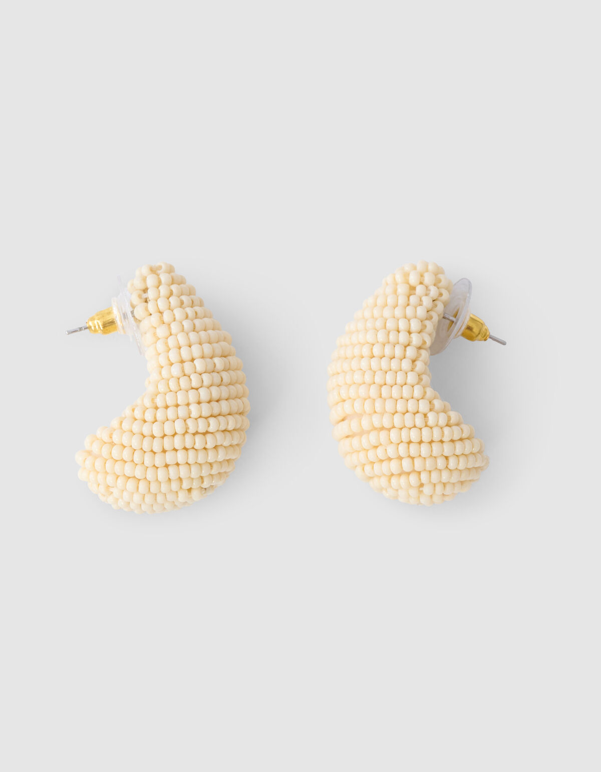 Perlen-Tropfenohrringe Off White SHOEBY ACCESSOIRES