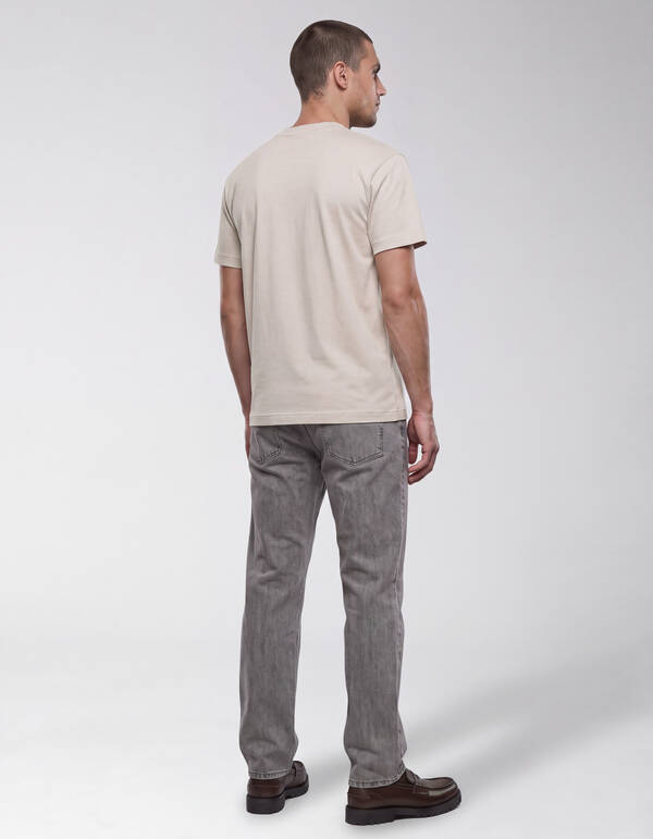 T-Shirt mit Kreuzstich-Motiv Sand SHOEBY MEN