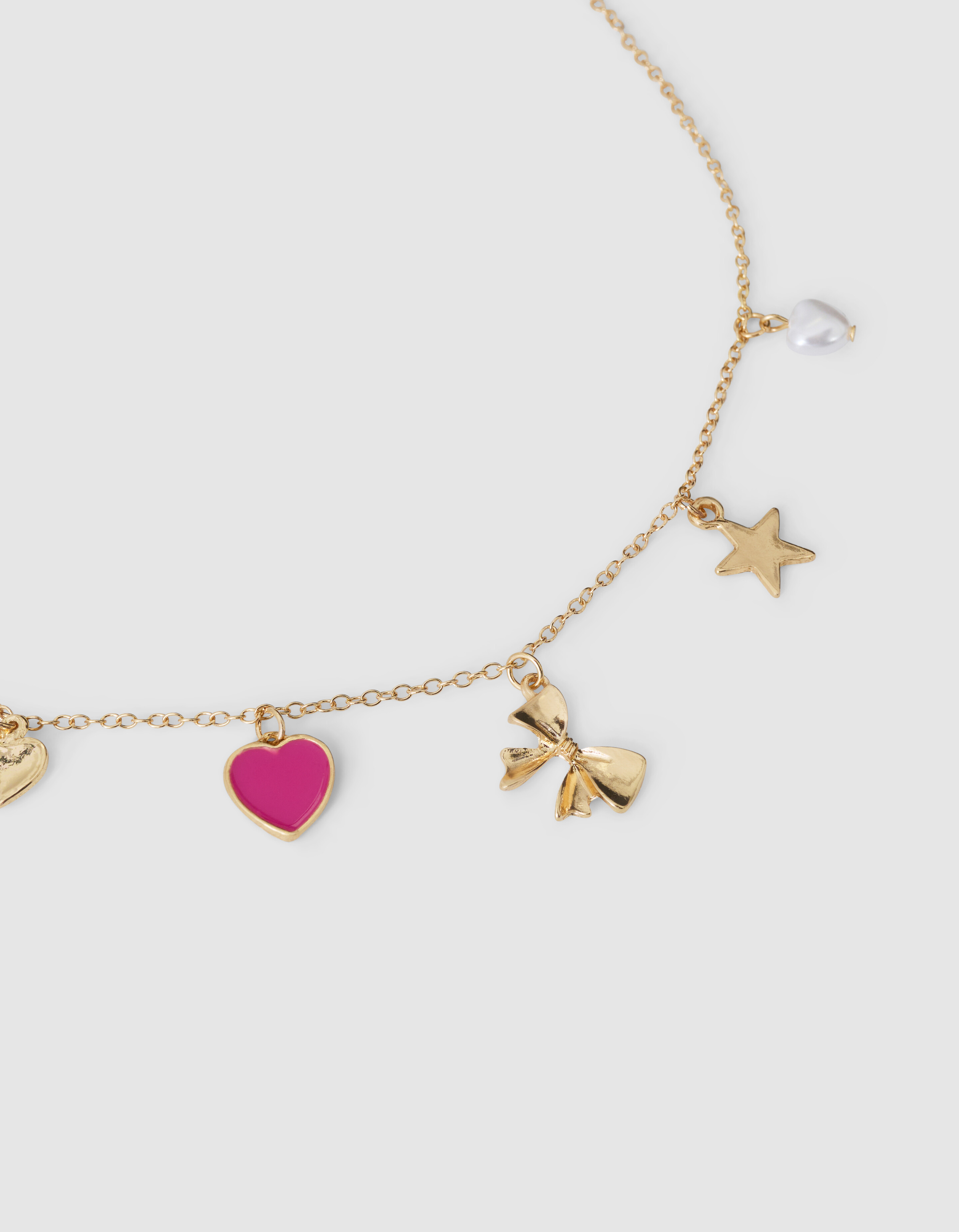 Love Charm Halskette Gold SHOEBY ACCESSOIRES