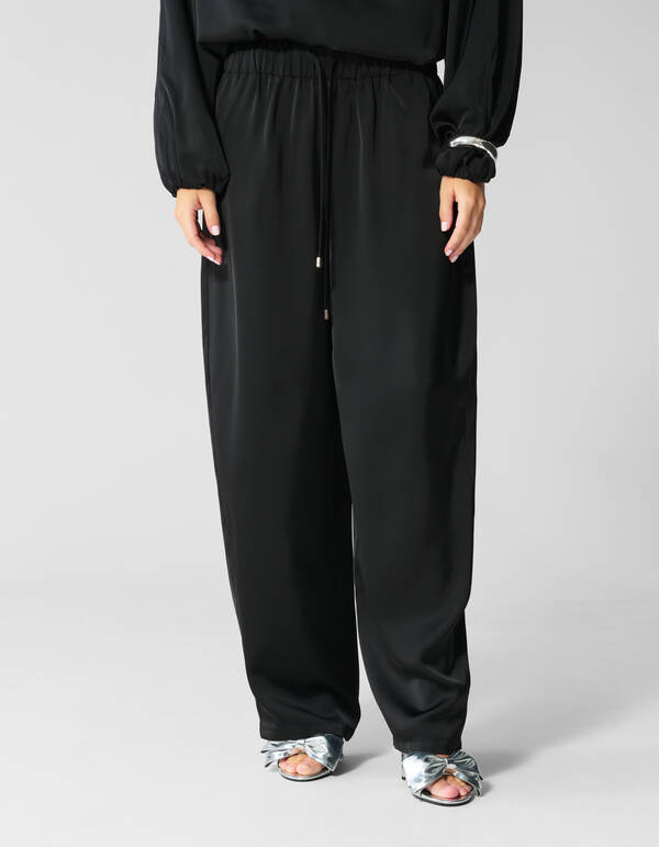 Satinhose Schwarz SHOEBY WOMEN
