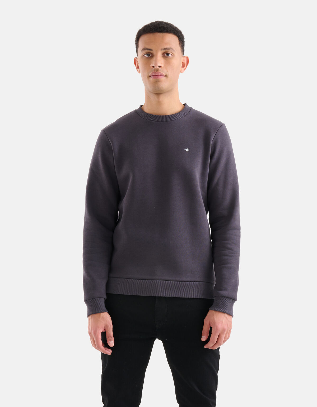 Sparkle Pullover Dunkelgrau SHOEBY MEN