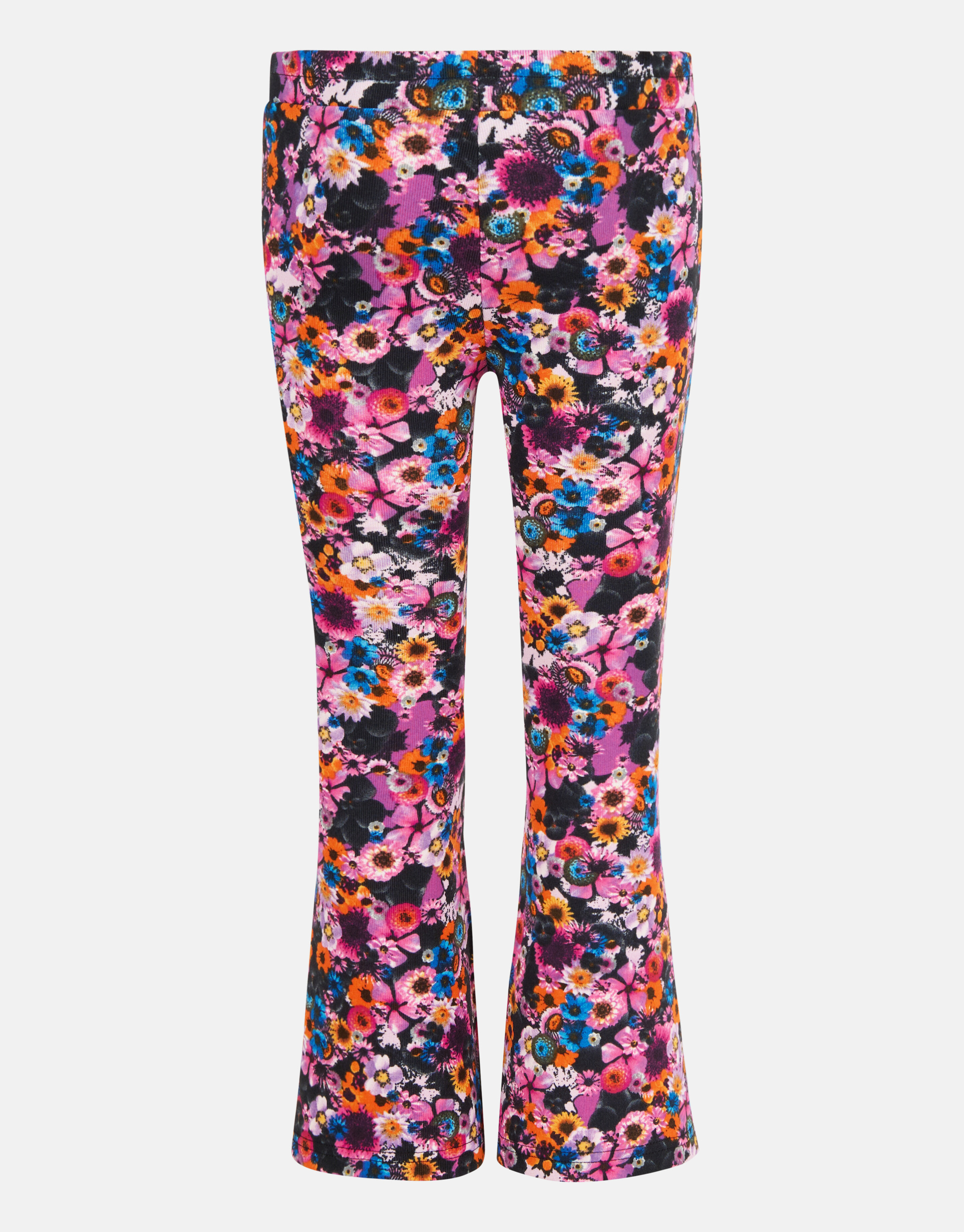Ausgestellte Leggings mit Blumendruck aus Rippe SHOEBY GIRLS