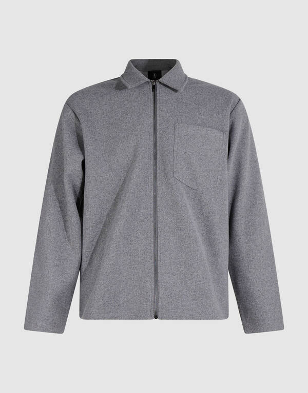 Melange Overshirt Grau SHOEBY MEN