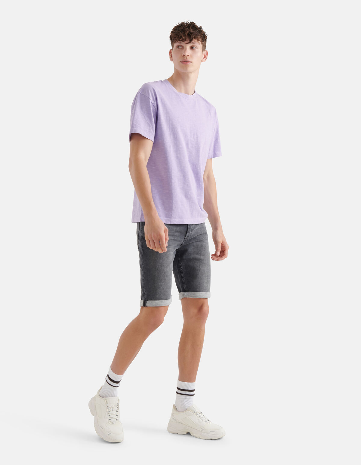 Jersey-T-Shirt Hellviolett SHOEBY MEN