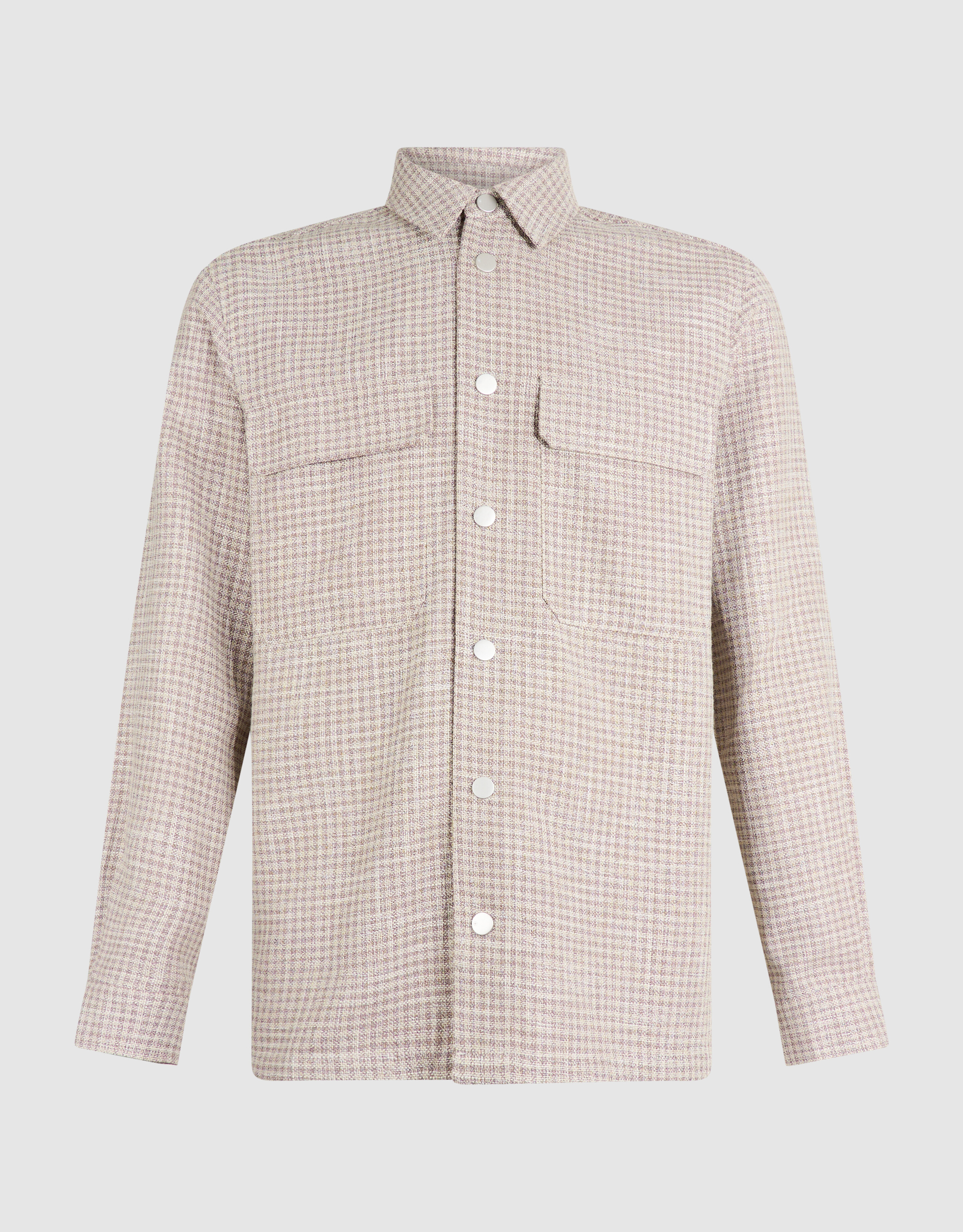 Melange Check Overshirt Sand SHOEBY MEN
