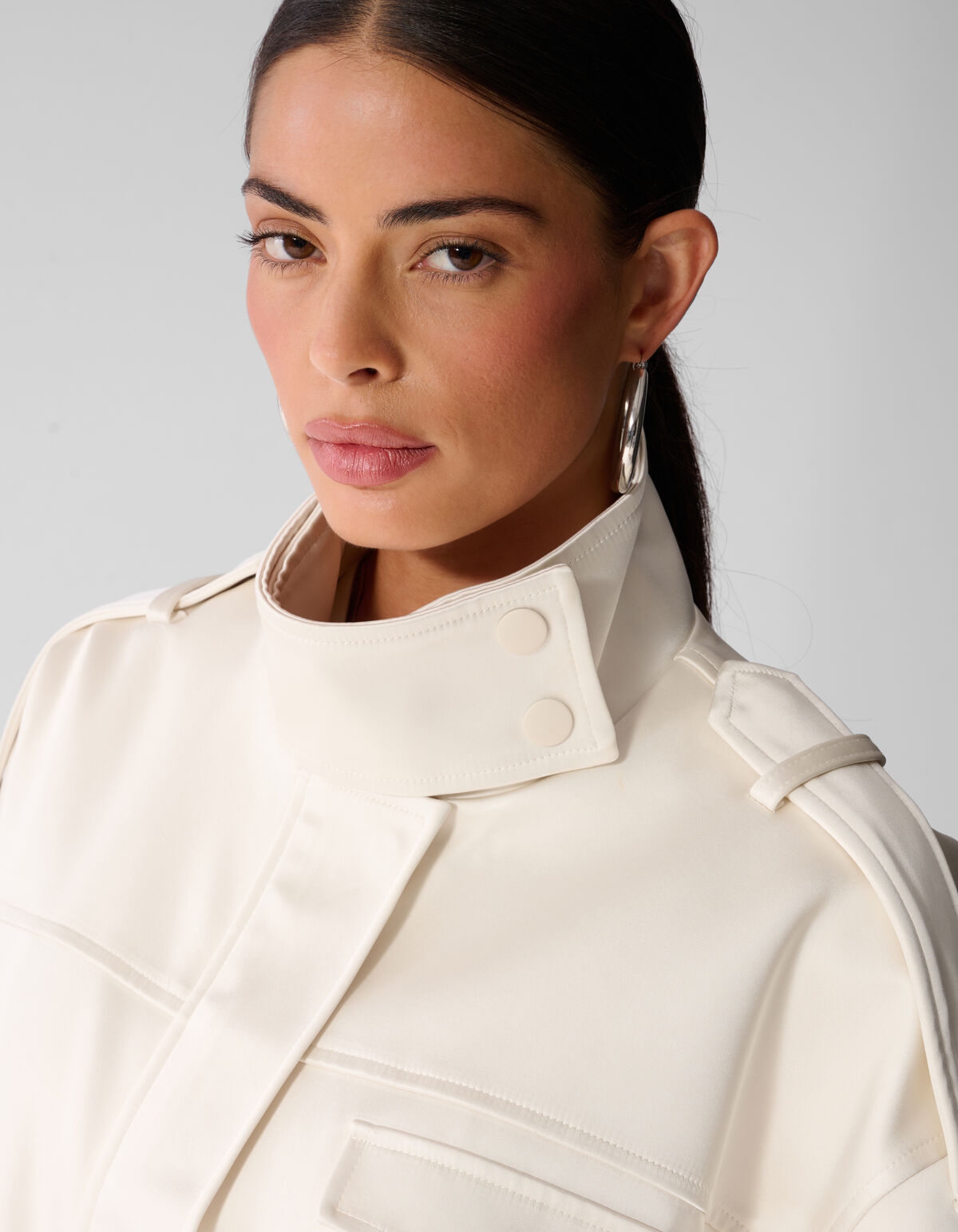 Oversized Bomberjacke Gebrochenes Wei&szlig; By Anna SHOEBY WOMEN