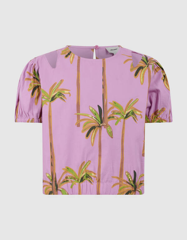 Palm Pailletten Top Helllila SHOEBY GIRLS