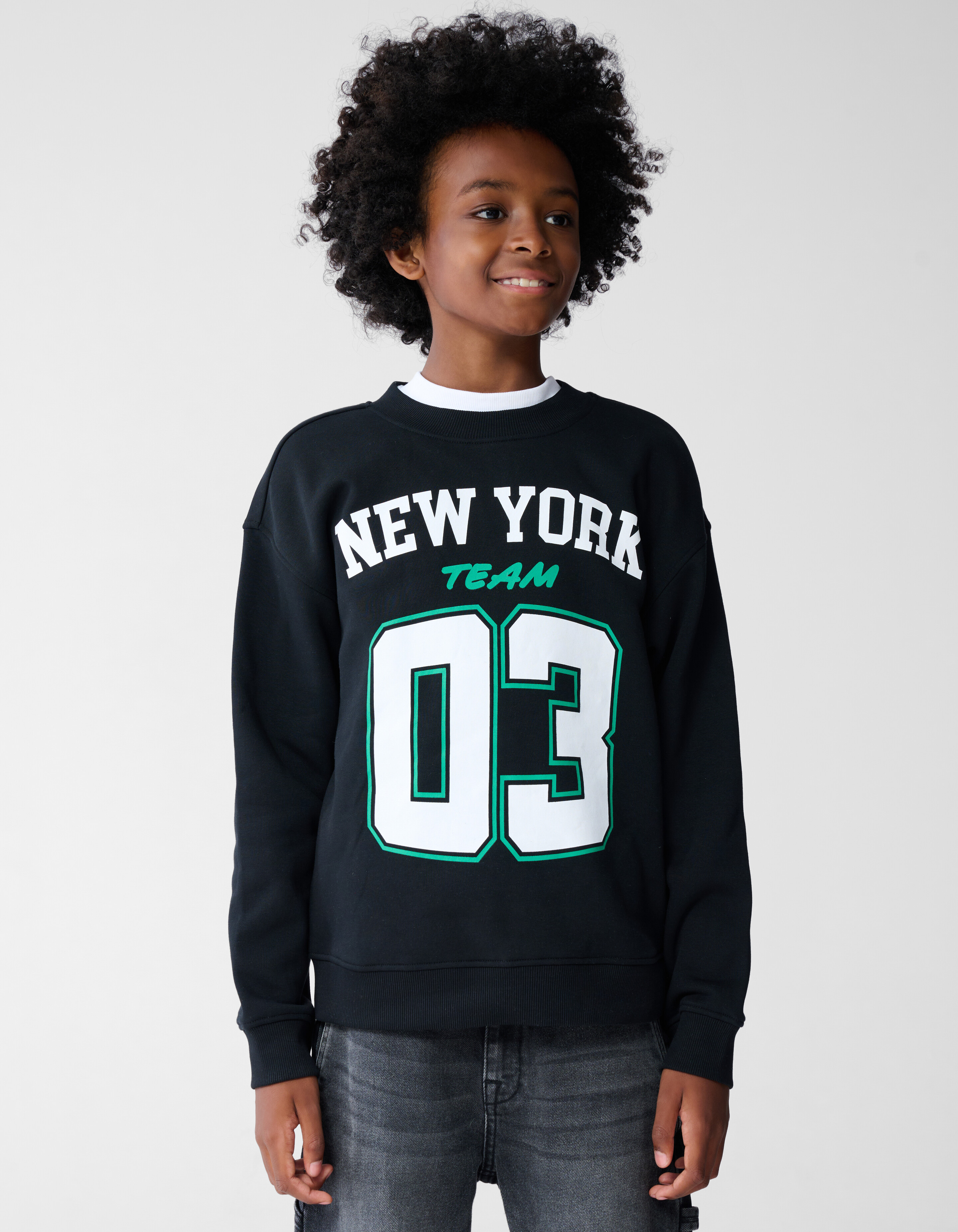 New York Kunst Pullover Schwarz SHOEBY BOYS