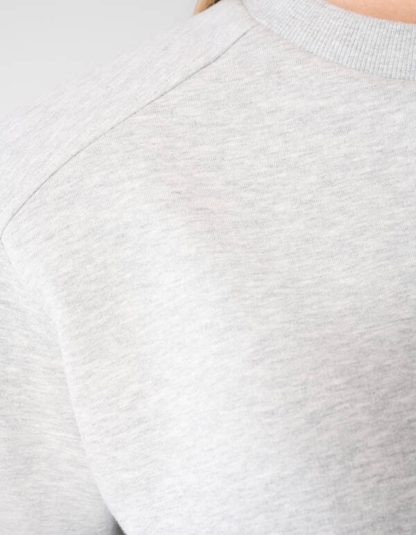 &Uuml;bergro&szlig;es Sweatshirt T-Shirt Hellgrau SHOEBY WOMEN