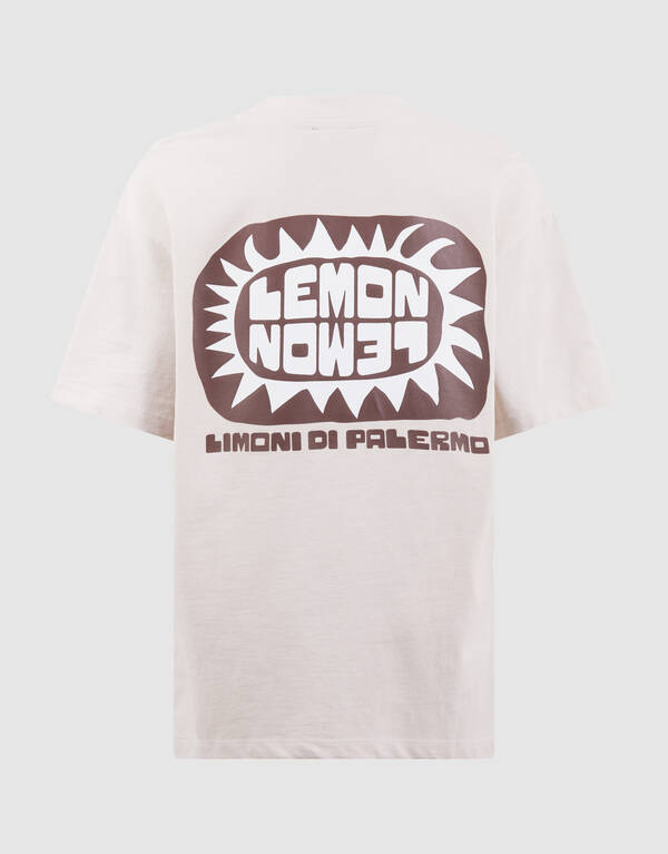 Zitronen-Kunst T-Shirt Beige SHOEBY BOYS