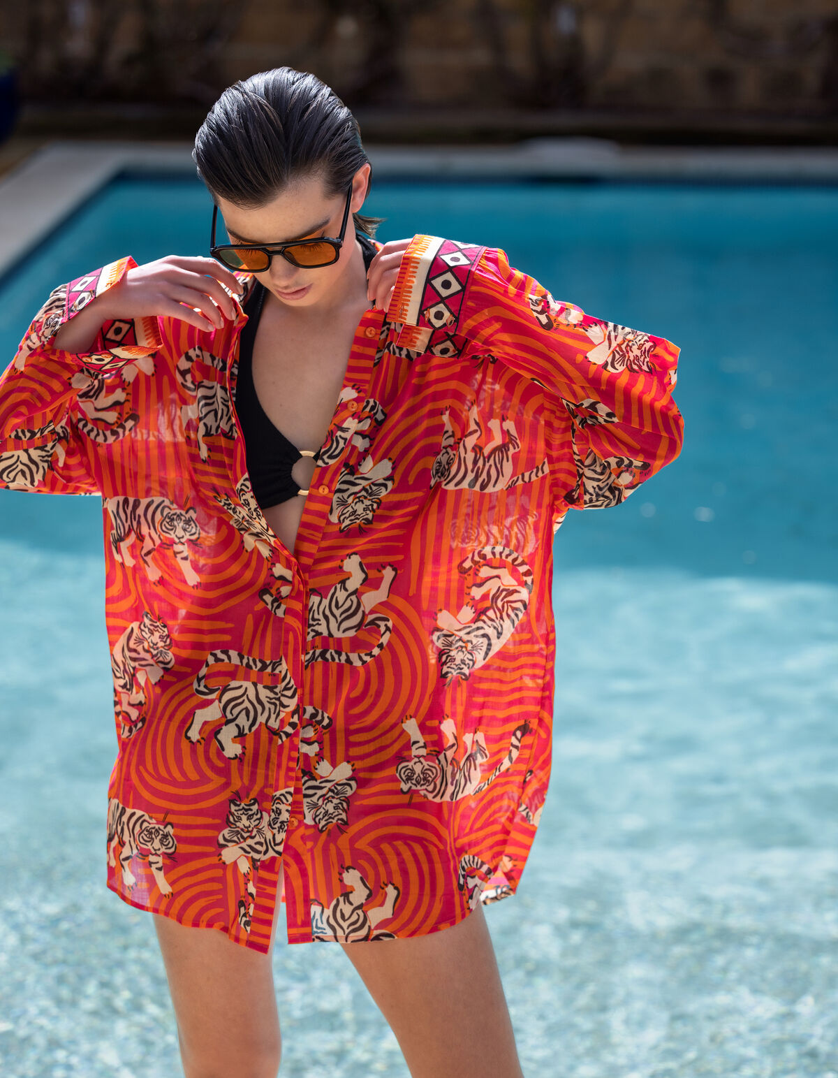 Bedruckte Strandbluse SHOEBY WOMEN