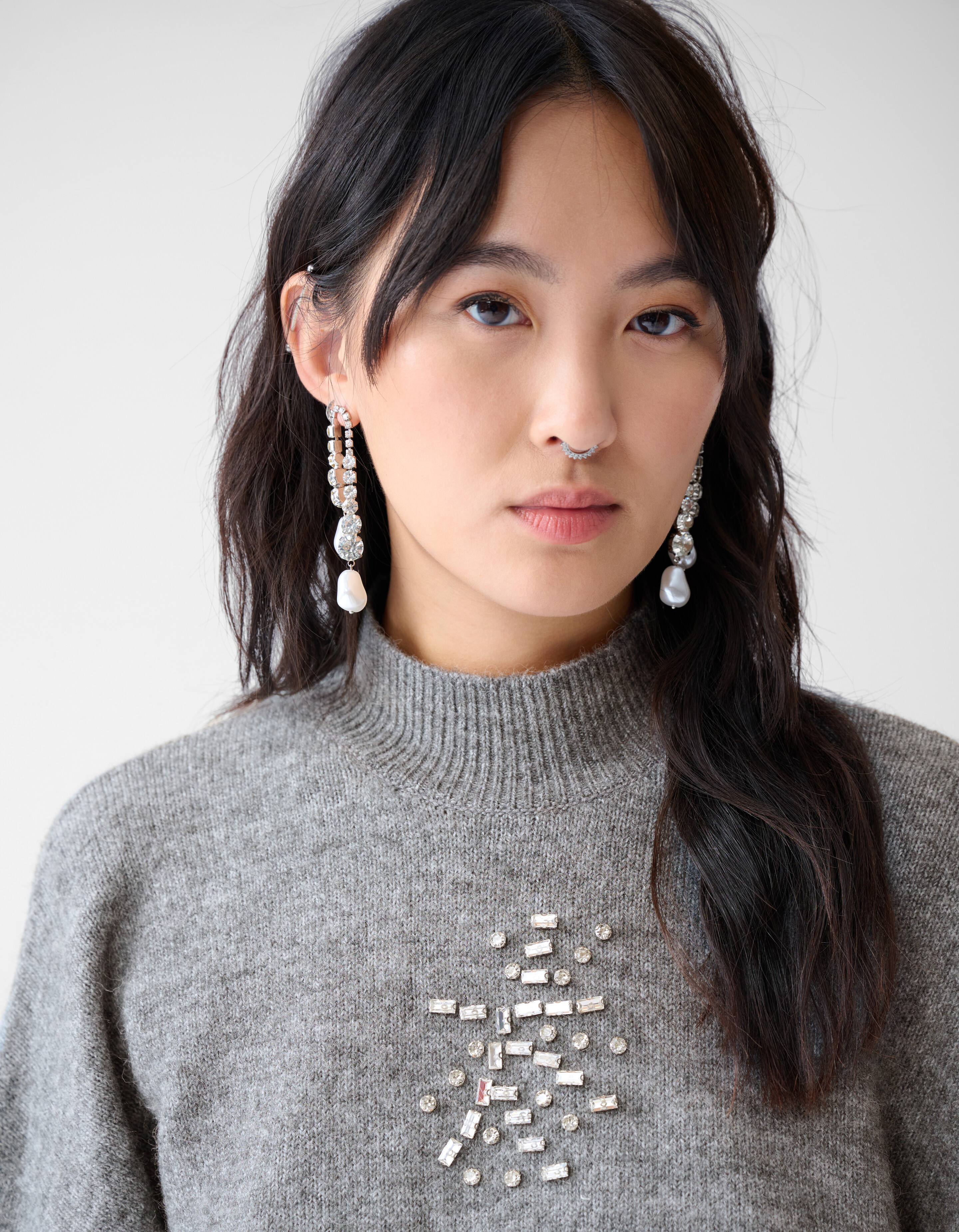 Verzierter Pullover Grau By Fred SHOEBY WOMEN