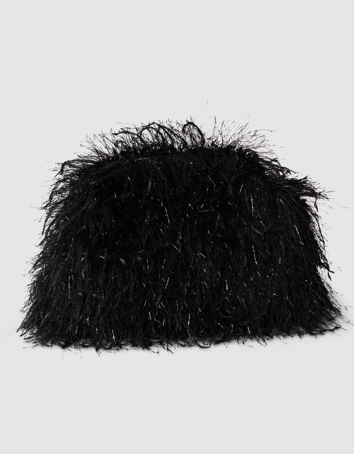 Feather Clutch Schwarz SHOEBY ACCESSOIRES