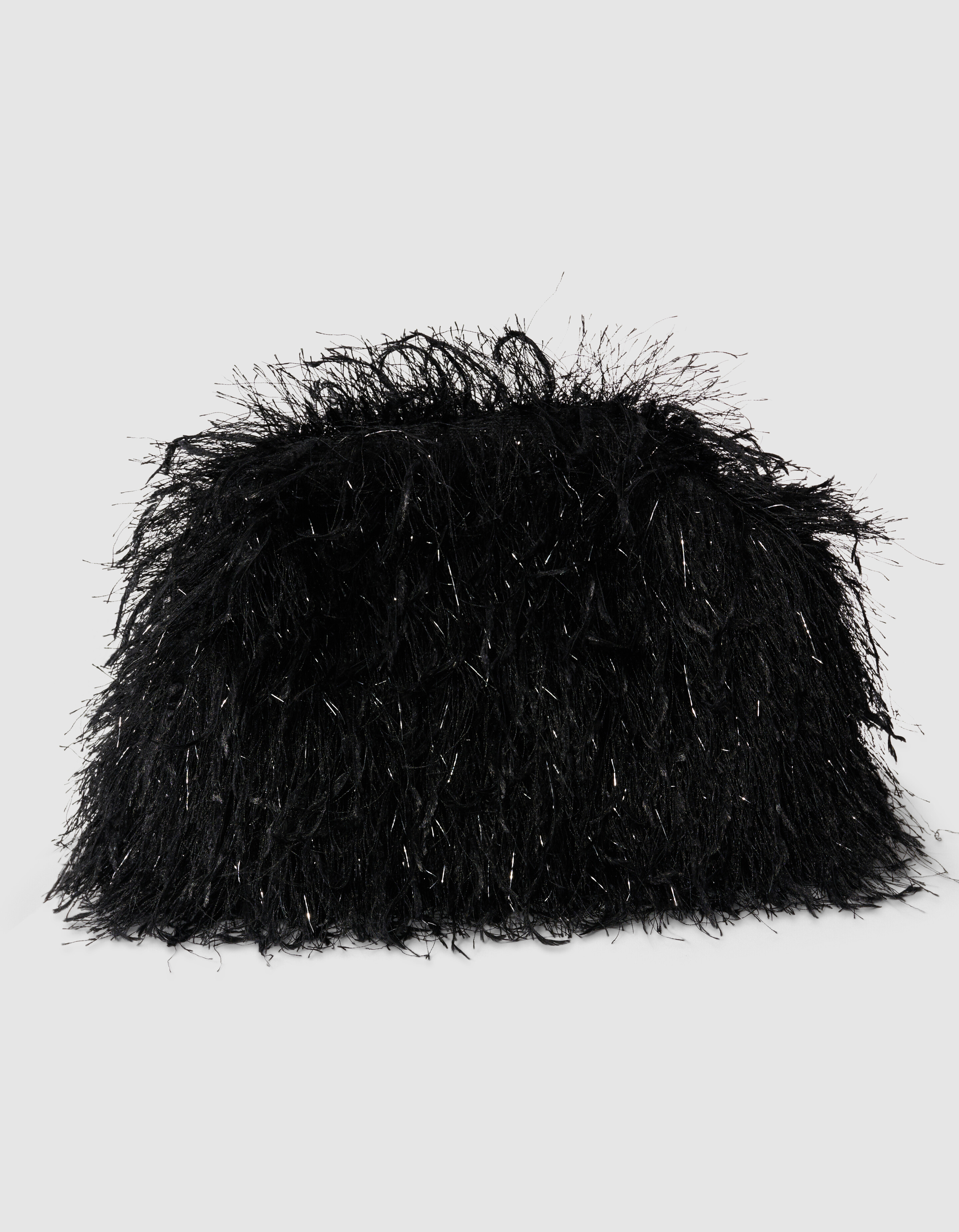 Feather Clutch Schwarz SHOEBY ACCESSOIRES