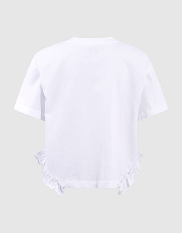 Ruffle Pineapple T-Shirt Wei&szlig; SHOEBY GIRLS