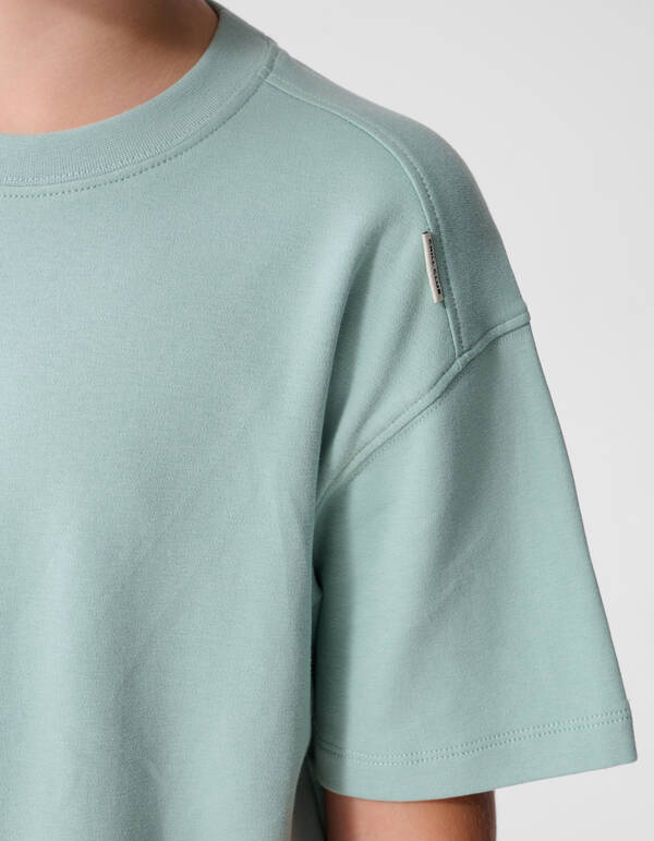 Basis Label T-Shirt in Hellgr&uuml;n SHOEBY BOYS