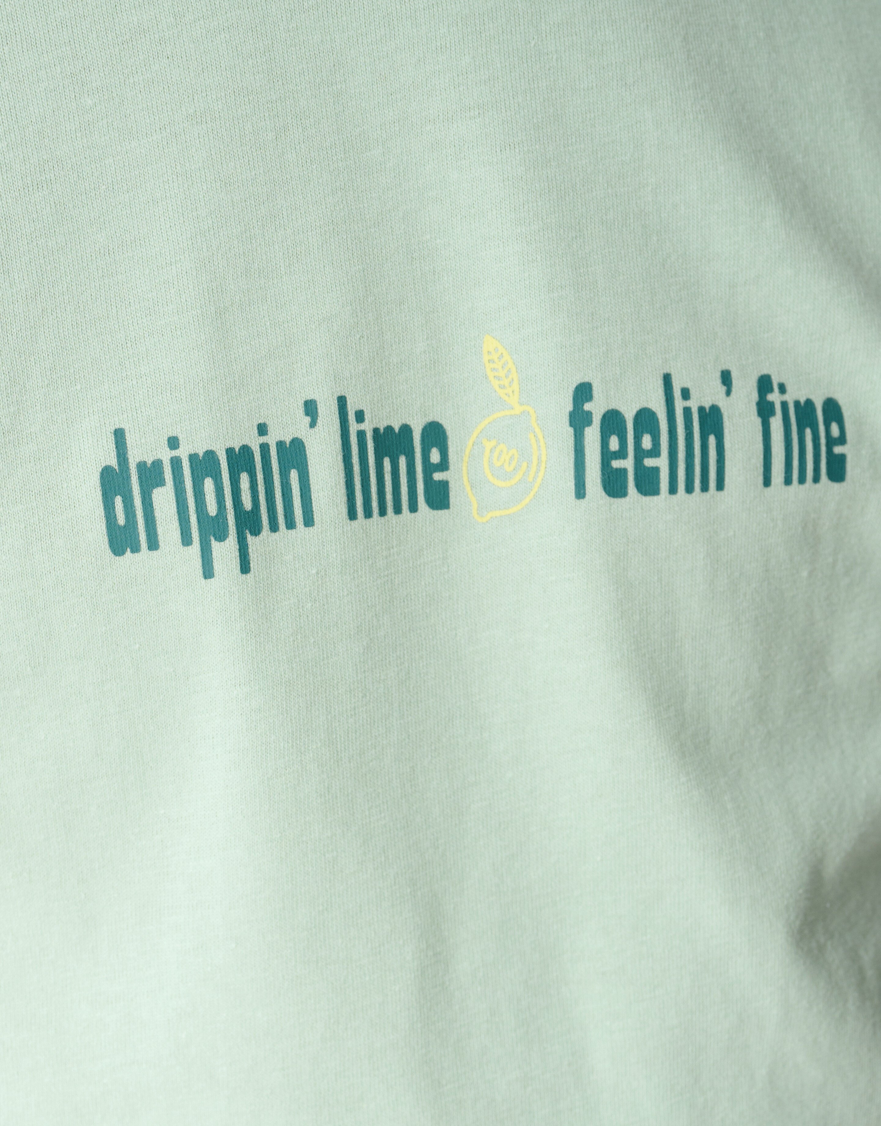 Dripping Artwork T-Shirt Hellgr&uuml;n SHOEBY BOYS