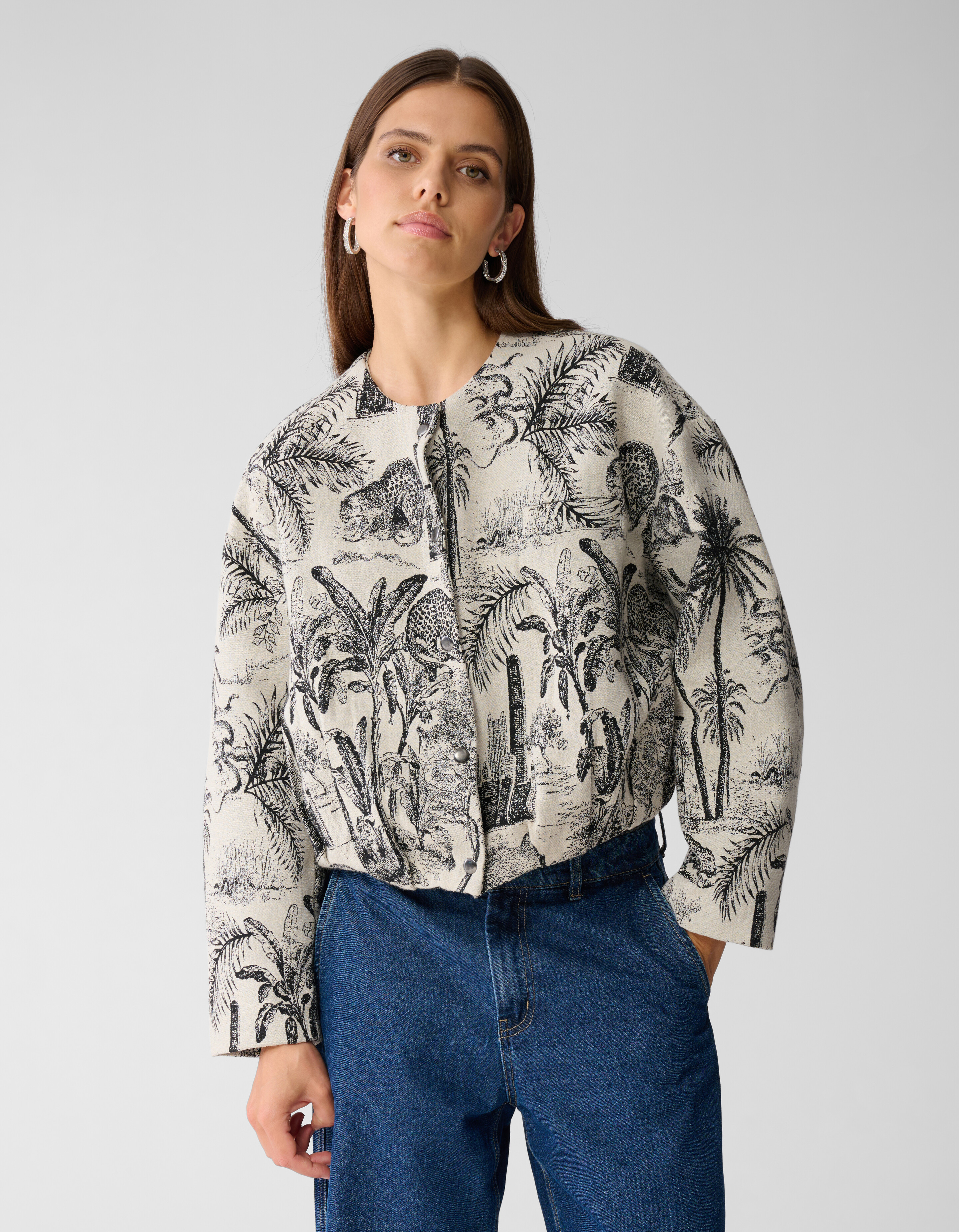 Jacquardjacke Schwarz/Wei&szlig; SHOEBY WOMEN