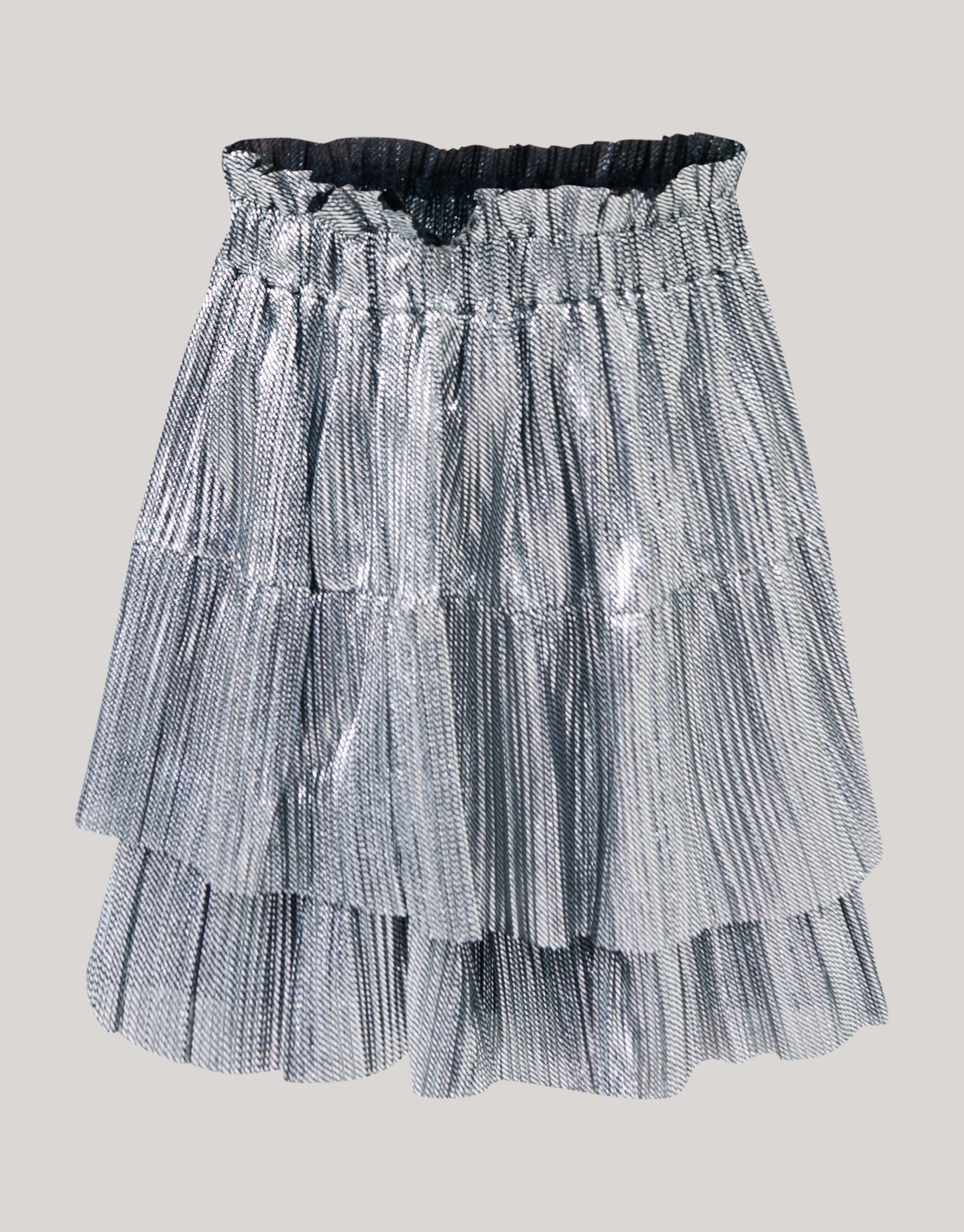 Glänzender Silber-Minirock SHOEBY GIRLS