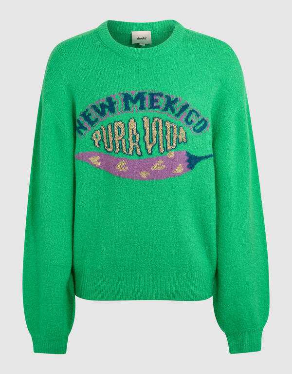 Pura Vida Artwork Pullover Gr&uuml;n SHOEBY GIRLS